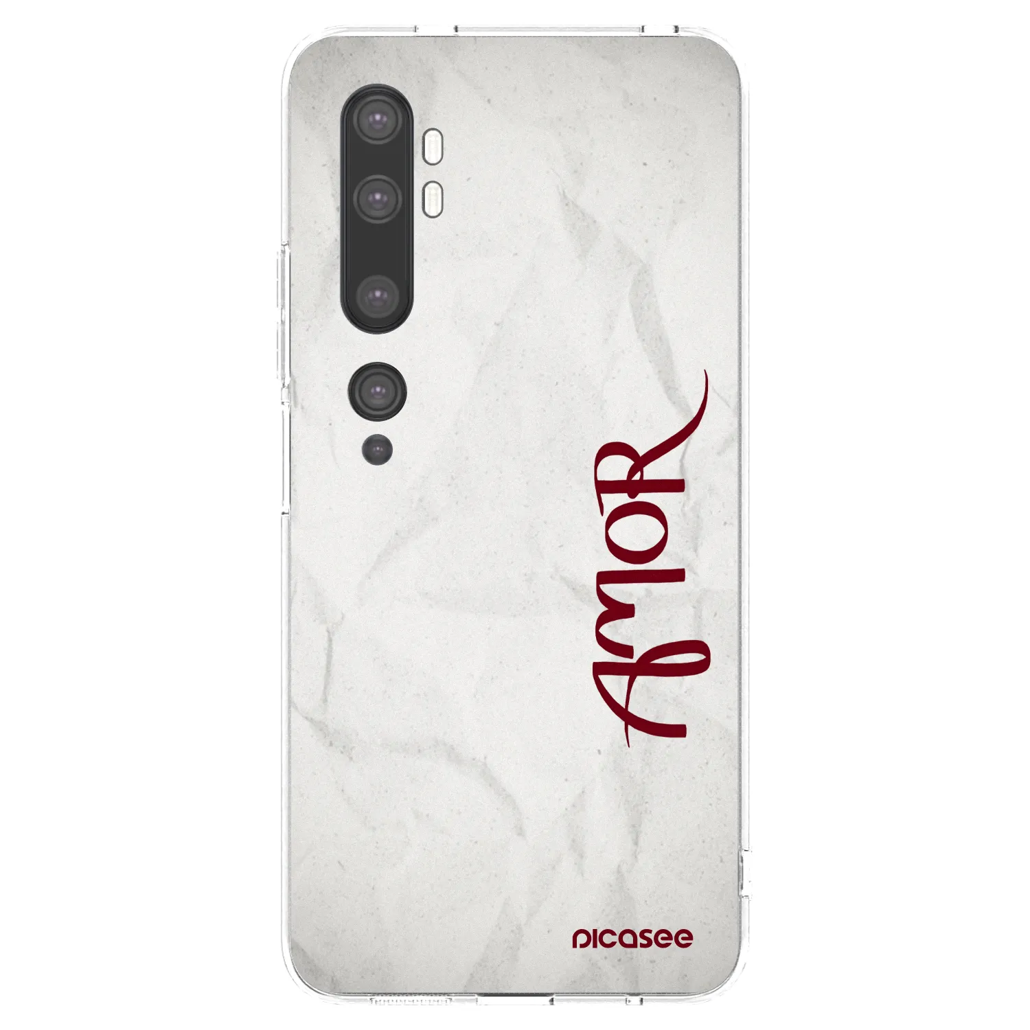 Picasee silikonový průhledný obal pro Xiaomi Mi Note 10 (Pro) - Amor