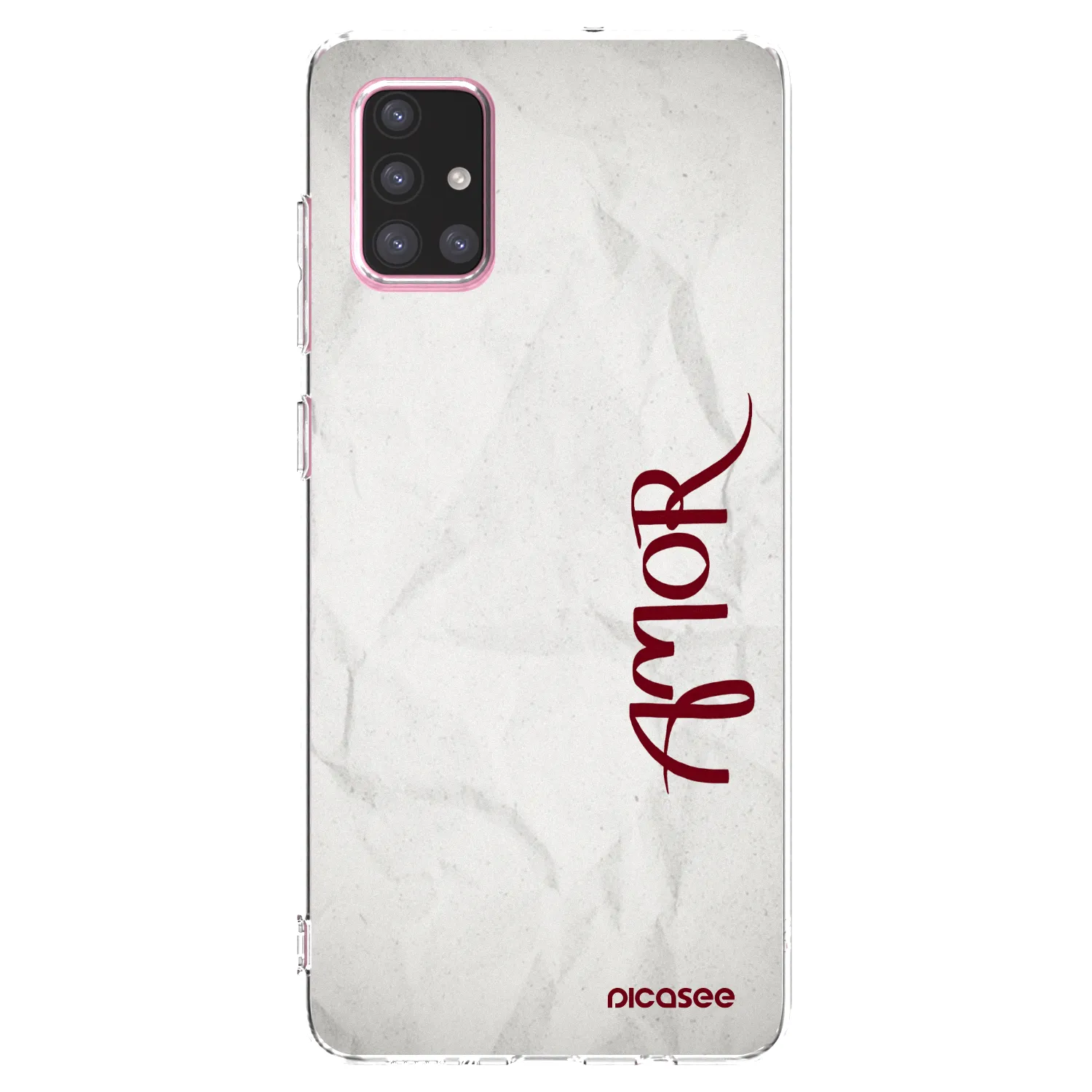 Picasee silikonový průhledný obal pro Samsung Galaxy A71 A715F - Amor
