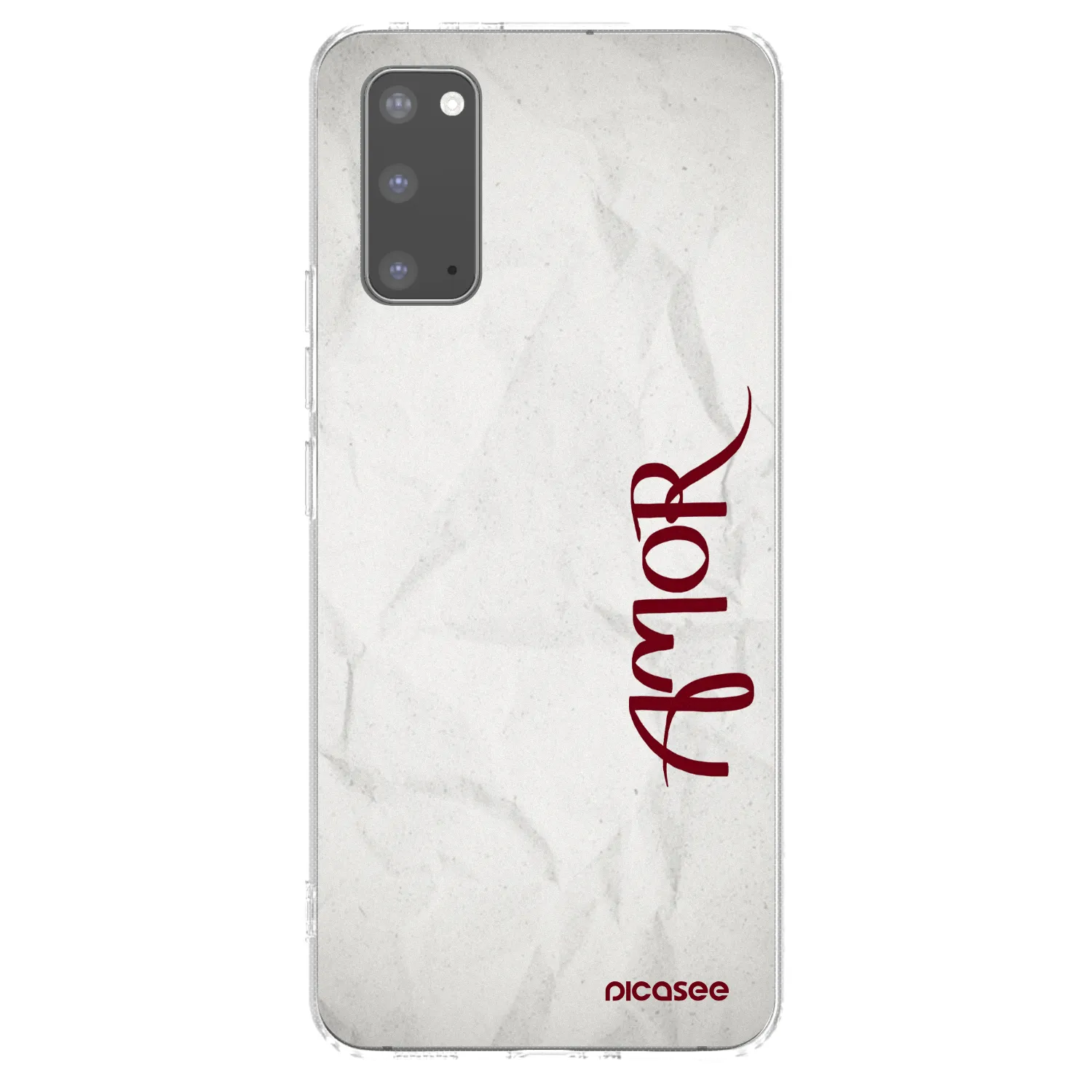Picasee silikonový průhledný obal pro Samsung Galaxy S20 G980F - Amor