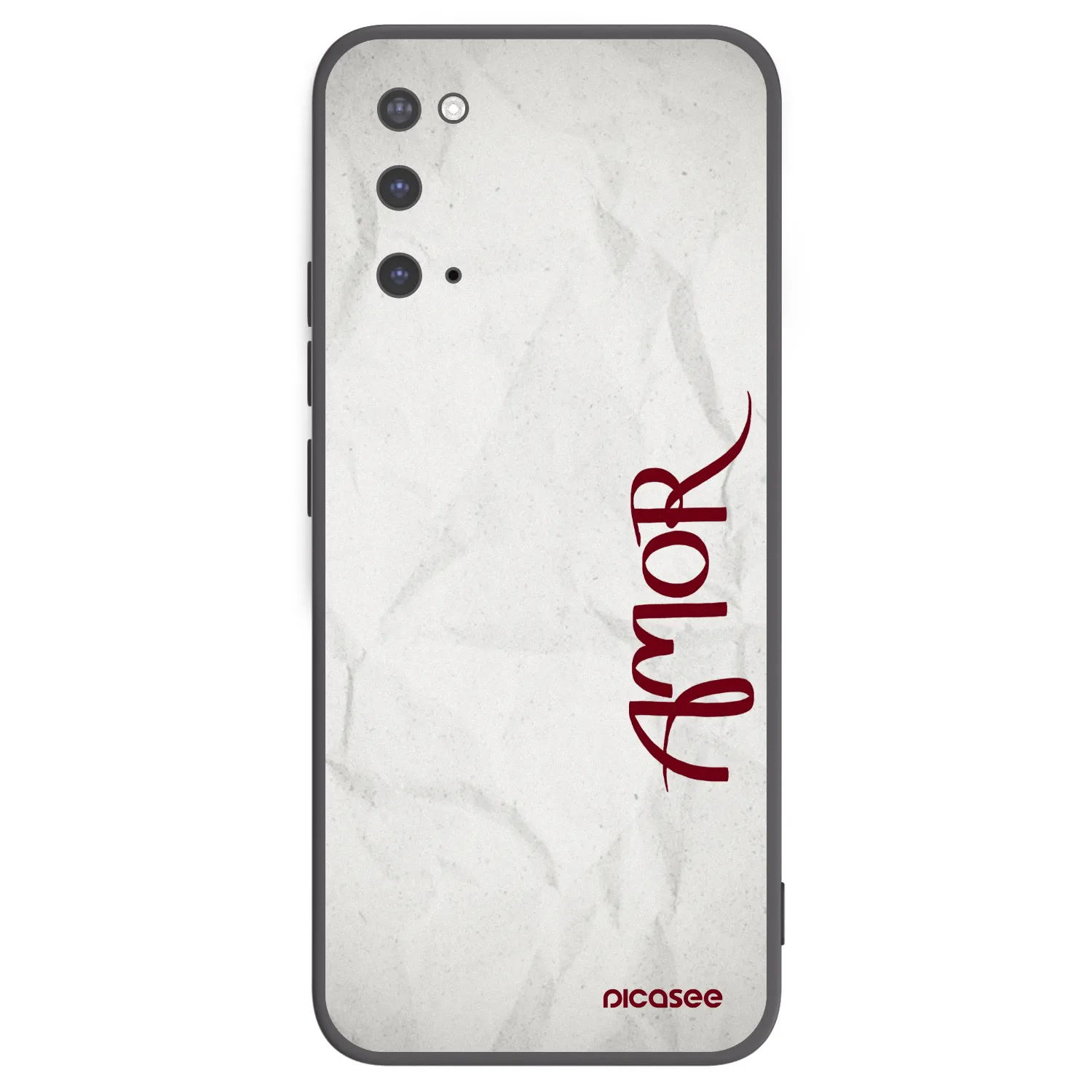 Picasee silikonový černý obal pro Samsung Galaxy S20 G980F - Amor