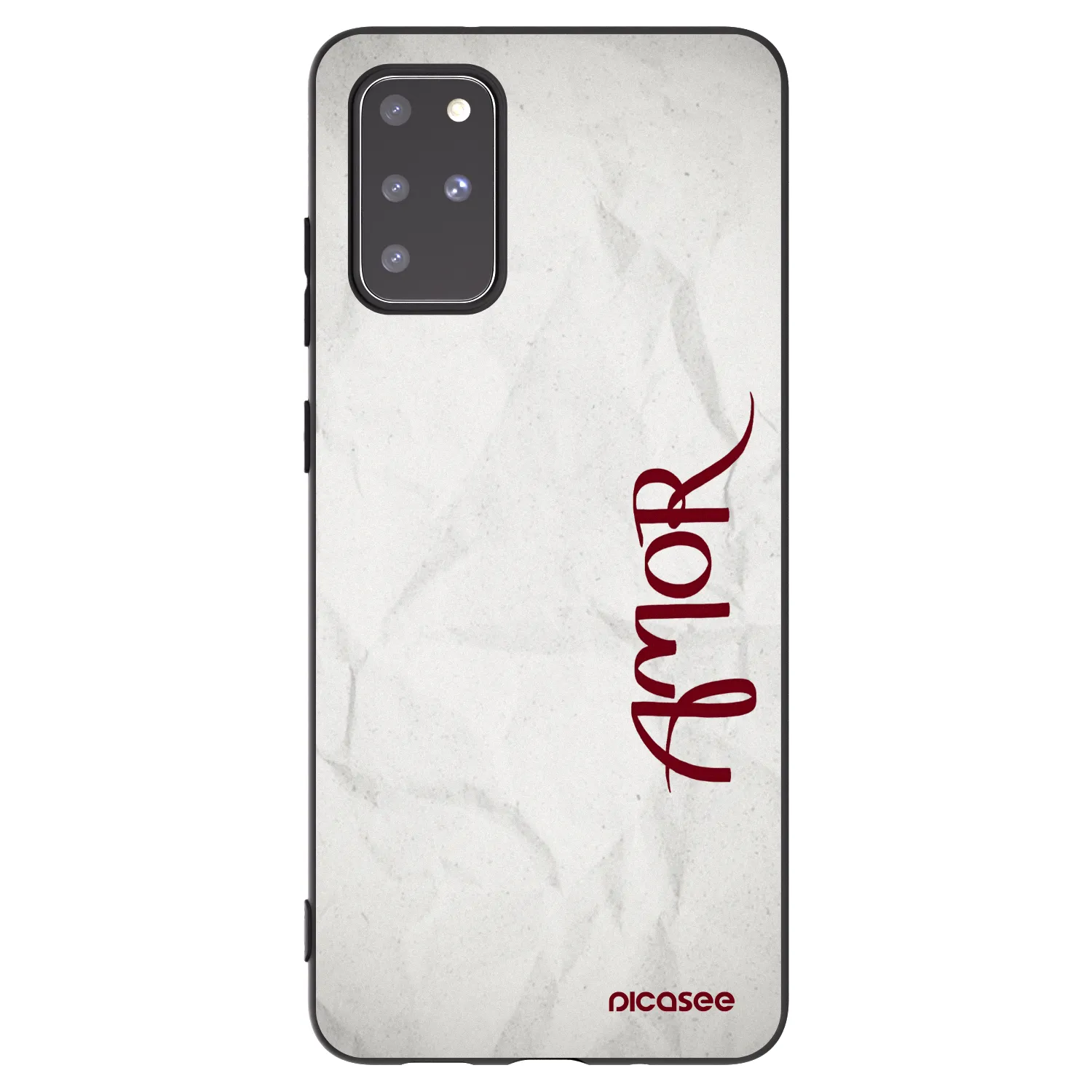 Picasee silikonový černý obal pro Samsung Galaxy S20+ G985F - Amor