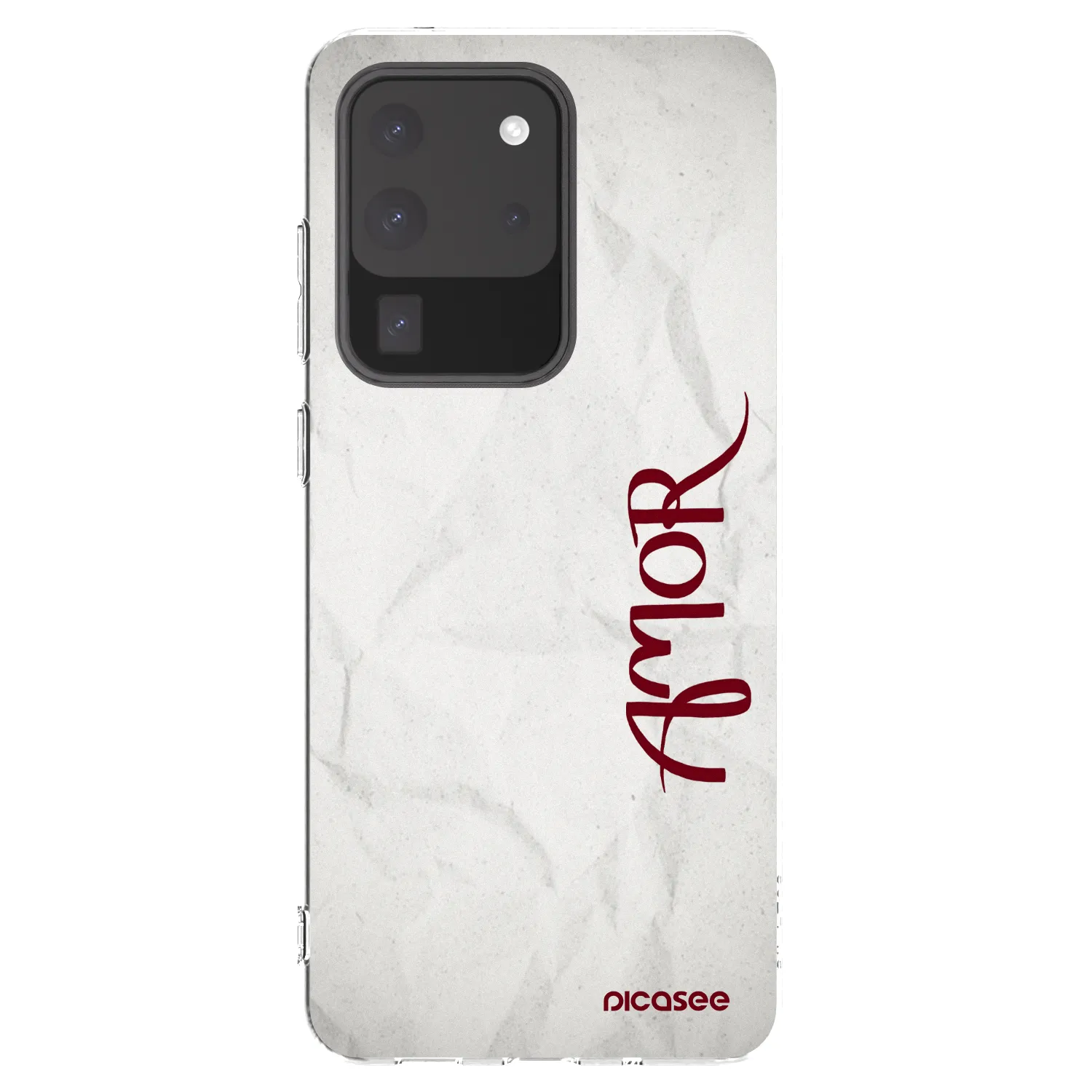 Picasee silikonový průhledný obal pro Samsung Galaxy S20 Ultra 5G G988F - Amor