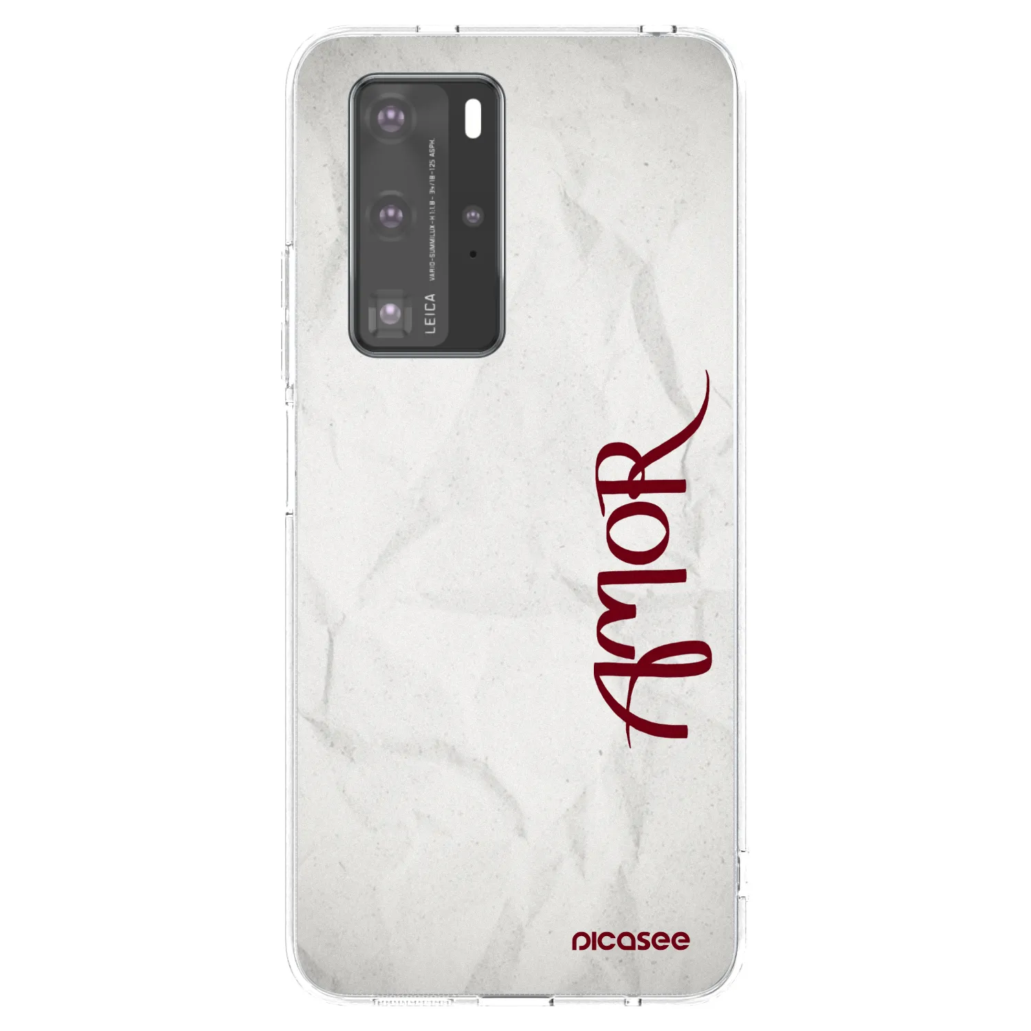 Picasee silikonový průhledný obal pro Huawei P40 Pro - Amor