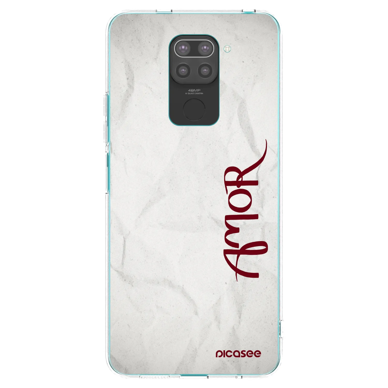 Picasee silikonový černý obal pro Xiaomi Redmi Note 9 - Amor