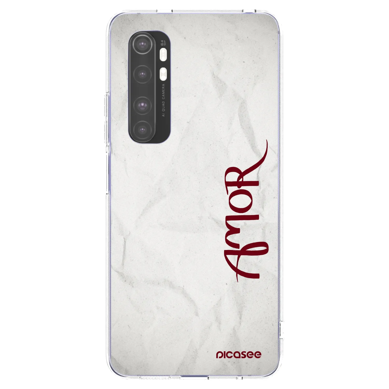 Picasee silikonový průhledný obal pro Xiaomi Mi Note 10 Lite - Amor