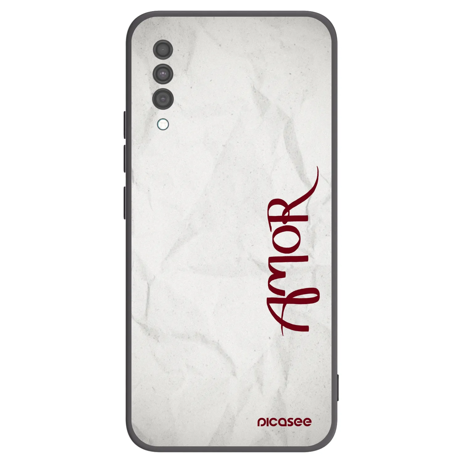 Picasee silikonový černý obal pro Samsung Galaxy A30s A307F - Amor
