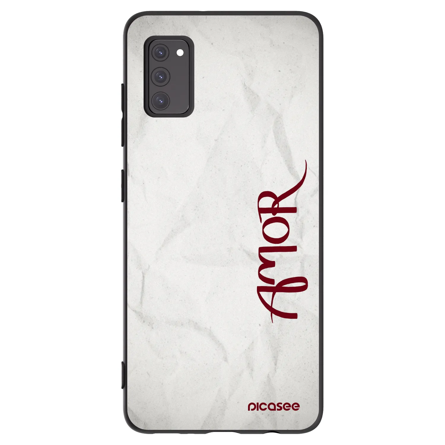 Picasee silikonový černý obal pro Samsung Galaxy A41 A415F - Amor