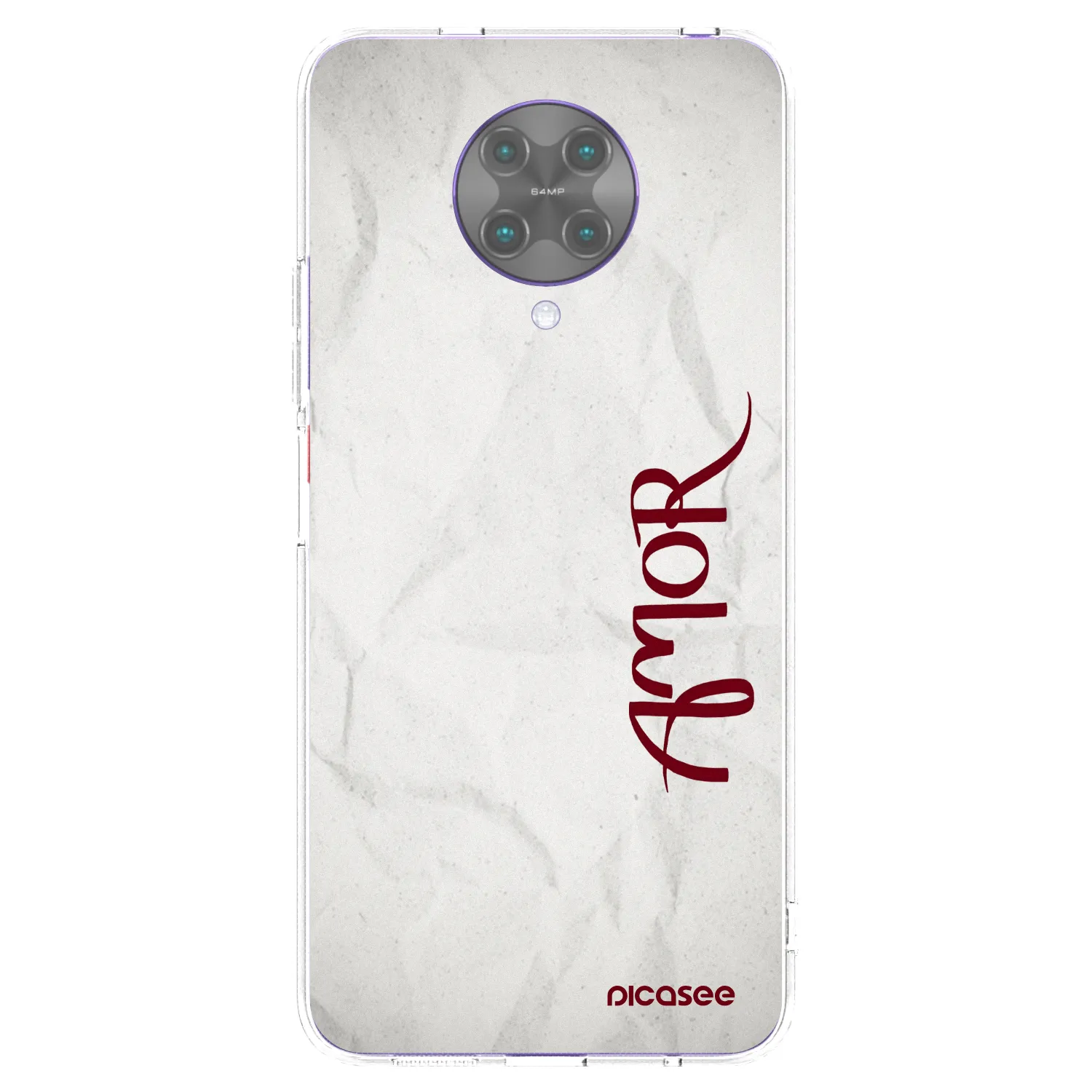 Picasee silikonový průhledný obal pro Xiaomi Poco F2 Pro - Amor