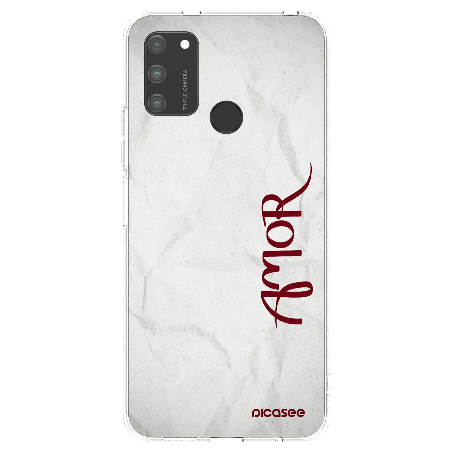 Picasee silikonový průhledný obal pro Honor 9A - Amor