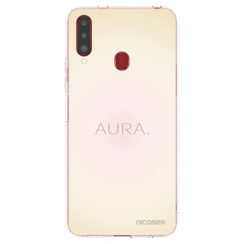 Picasee silikonový průhledný obal pro Samsung Galaxy A20s - Aura