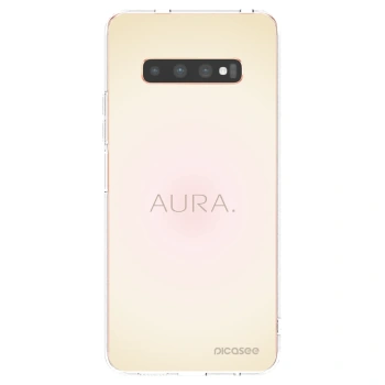 Picasee silikonový průhledný obal pro Samsung Galaxy S10 Plus G975 - Aura