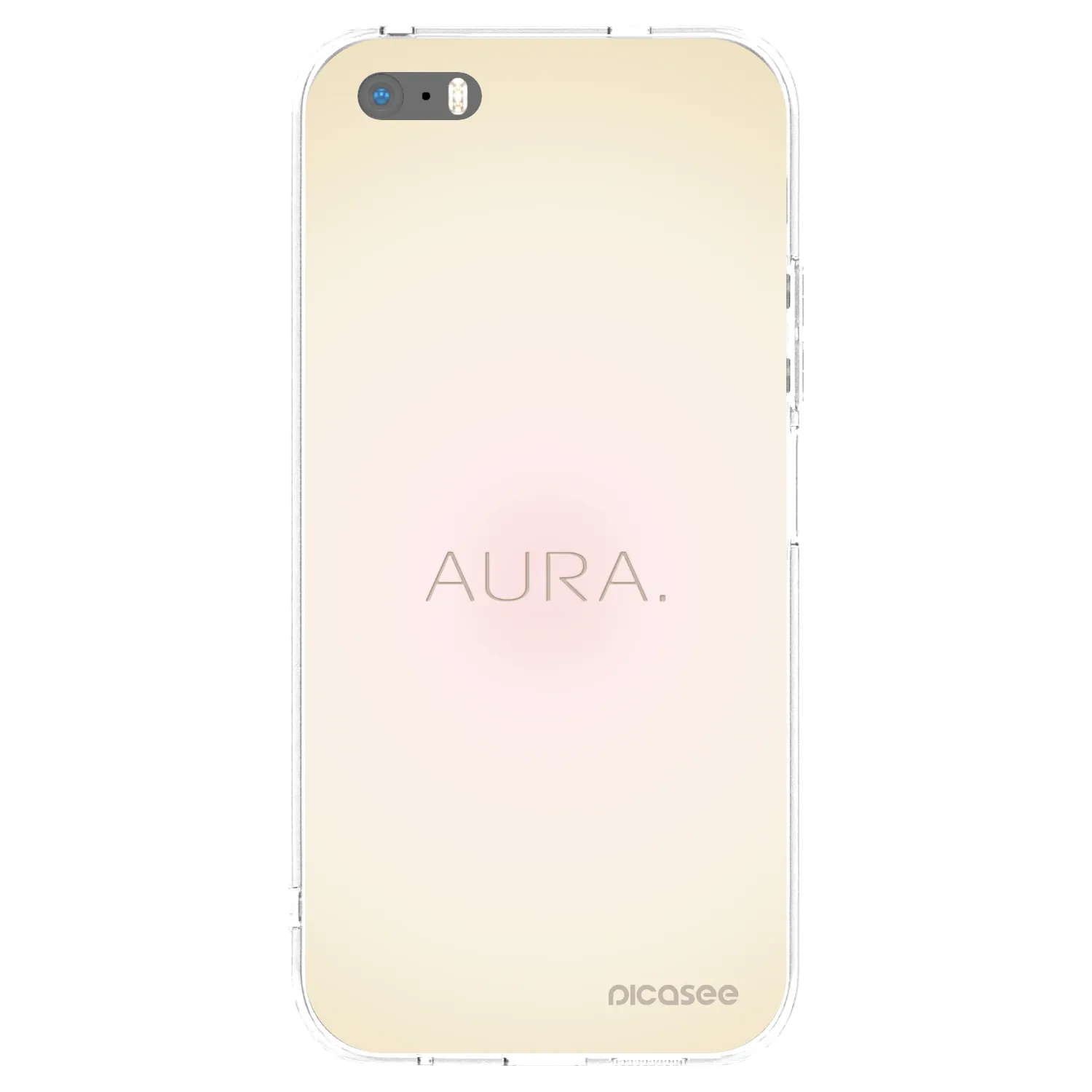 Picasee silikonový průhledný obal pro Apple iPhone 5/5S/SE - Aura