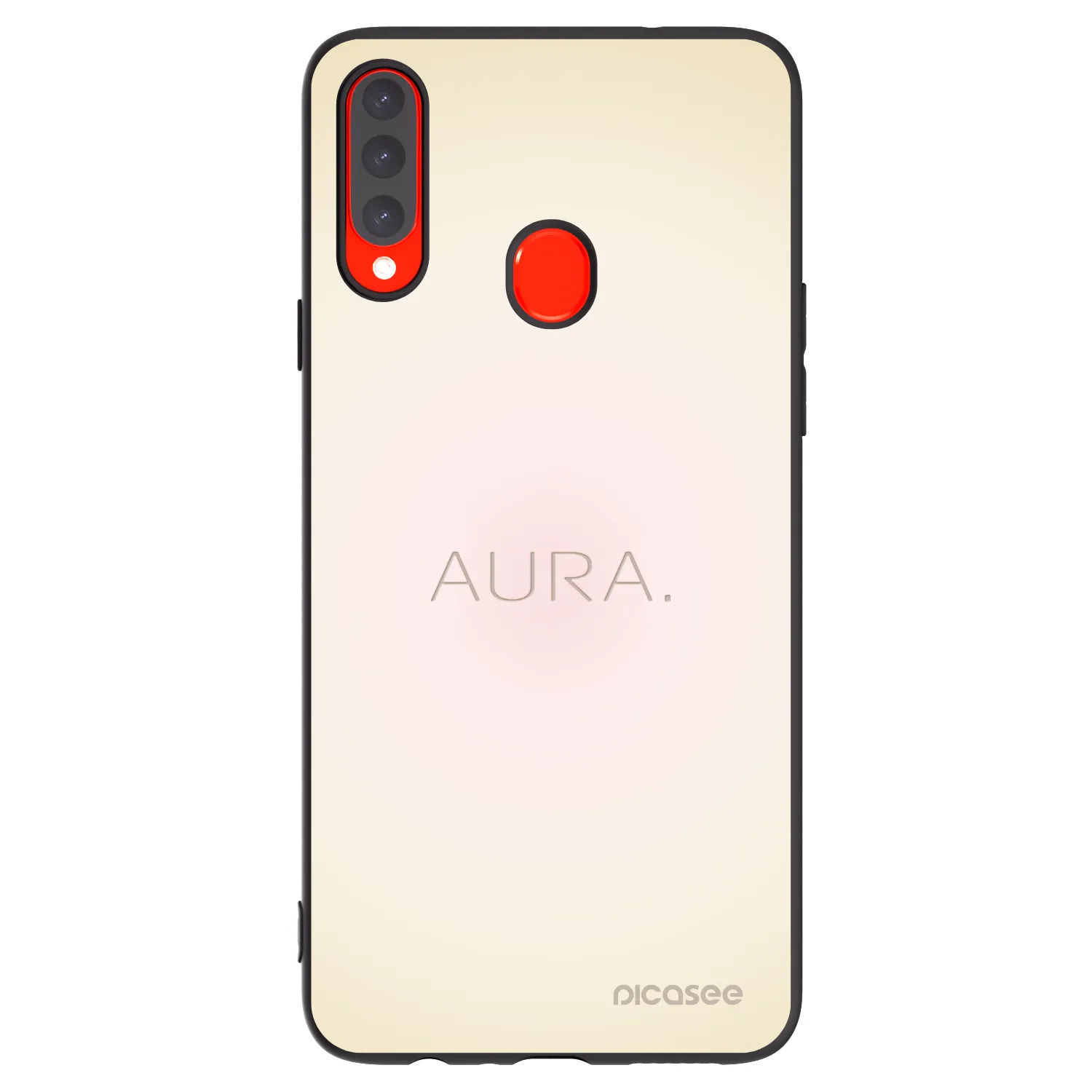 Picasee silikonový černý obal pro Samsung Galaxy A20s - Aura