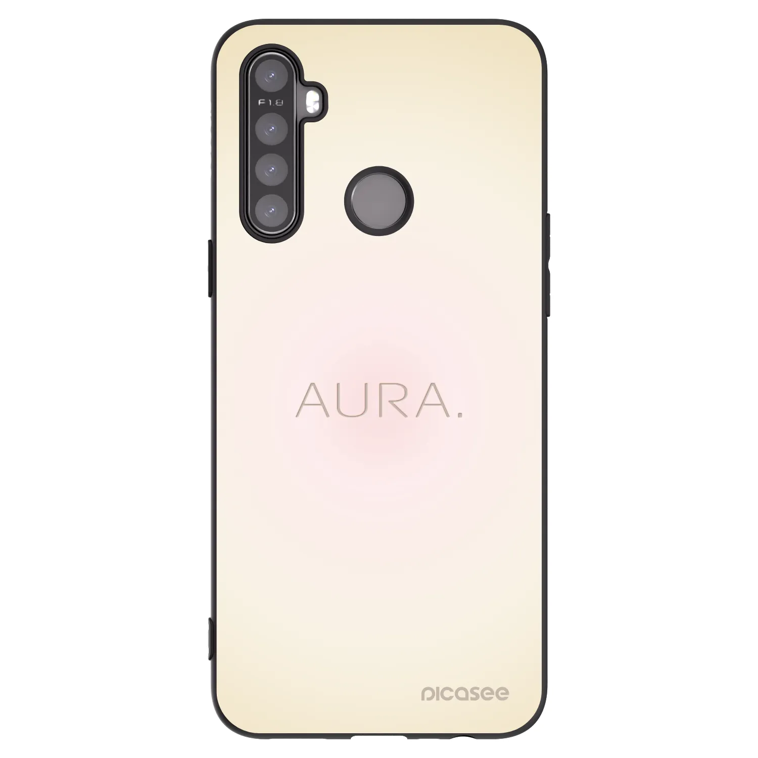 Picasee silikonový černý obal pro Realme 5 - Aura