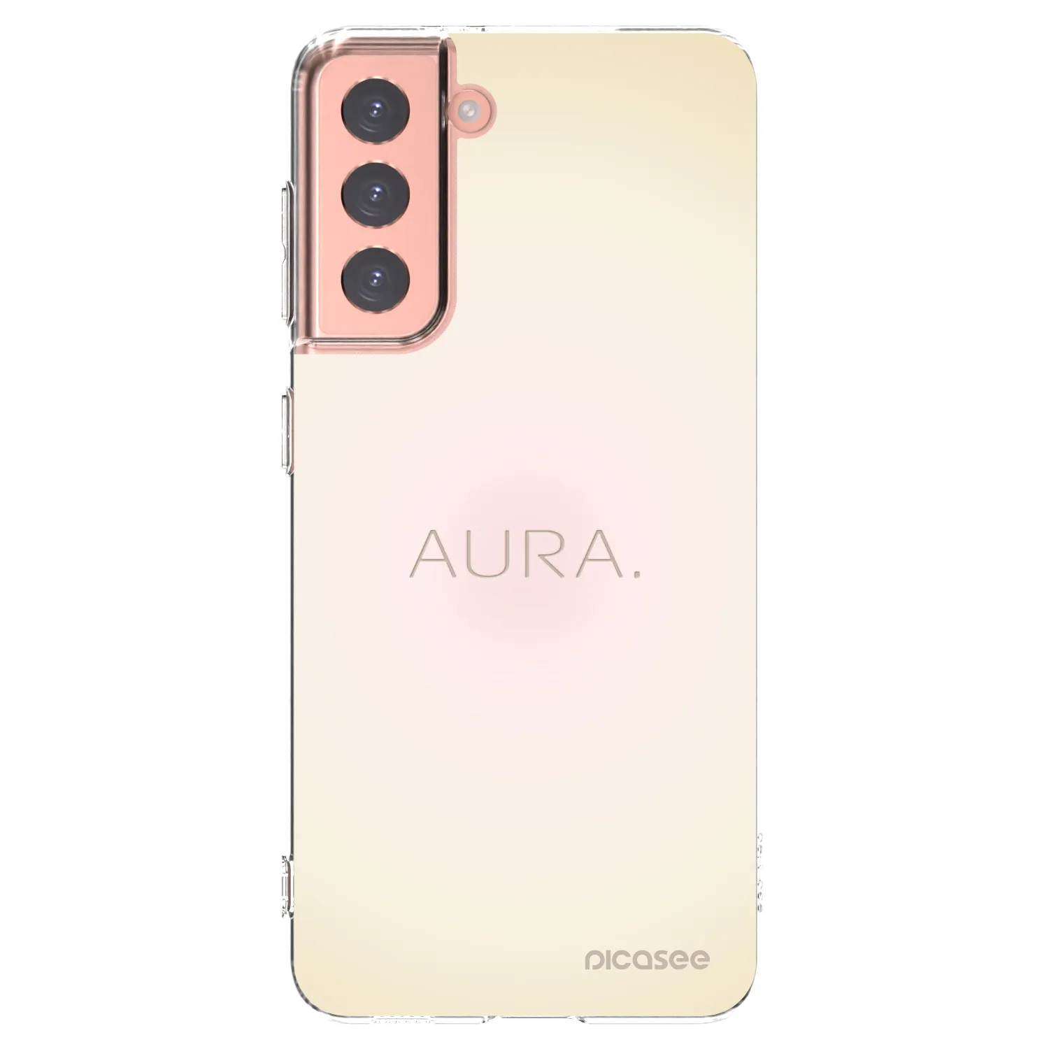 Picasee silikonový průhledný obal pro Samsung Galaxy S21 5G G991B - Aura