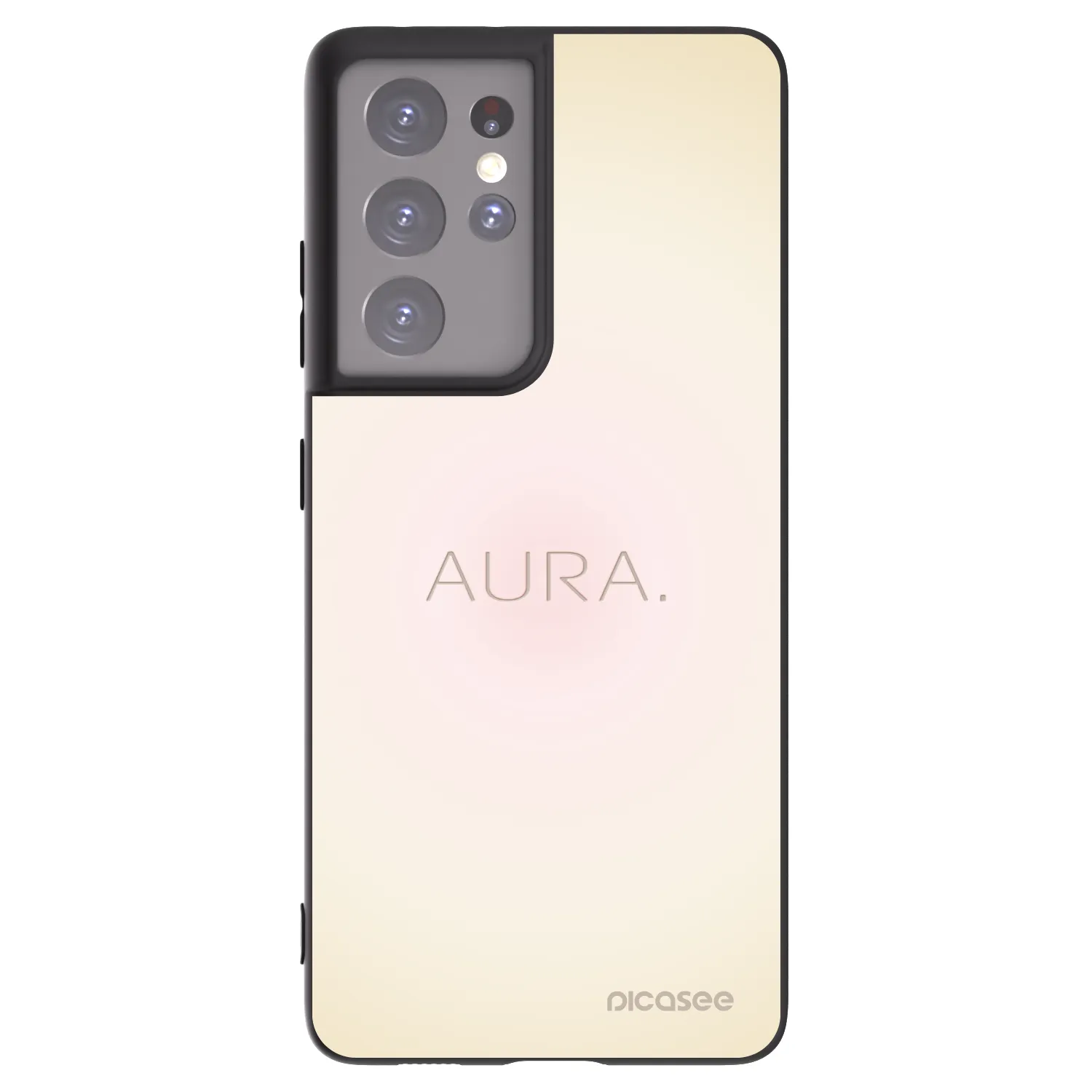 Picasee silikonový černý obal pro Samsung Galaxy S21 Ultra 5G G998B - Aura