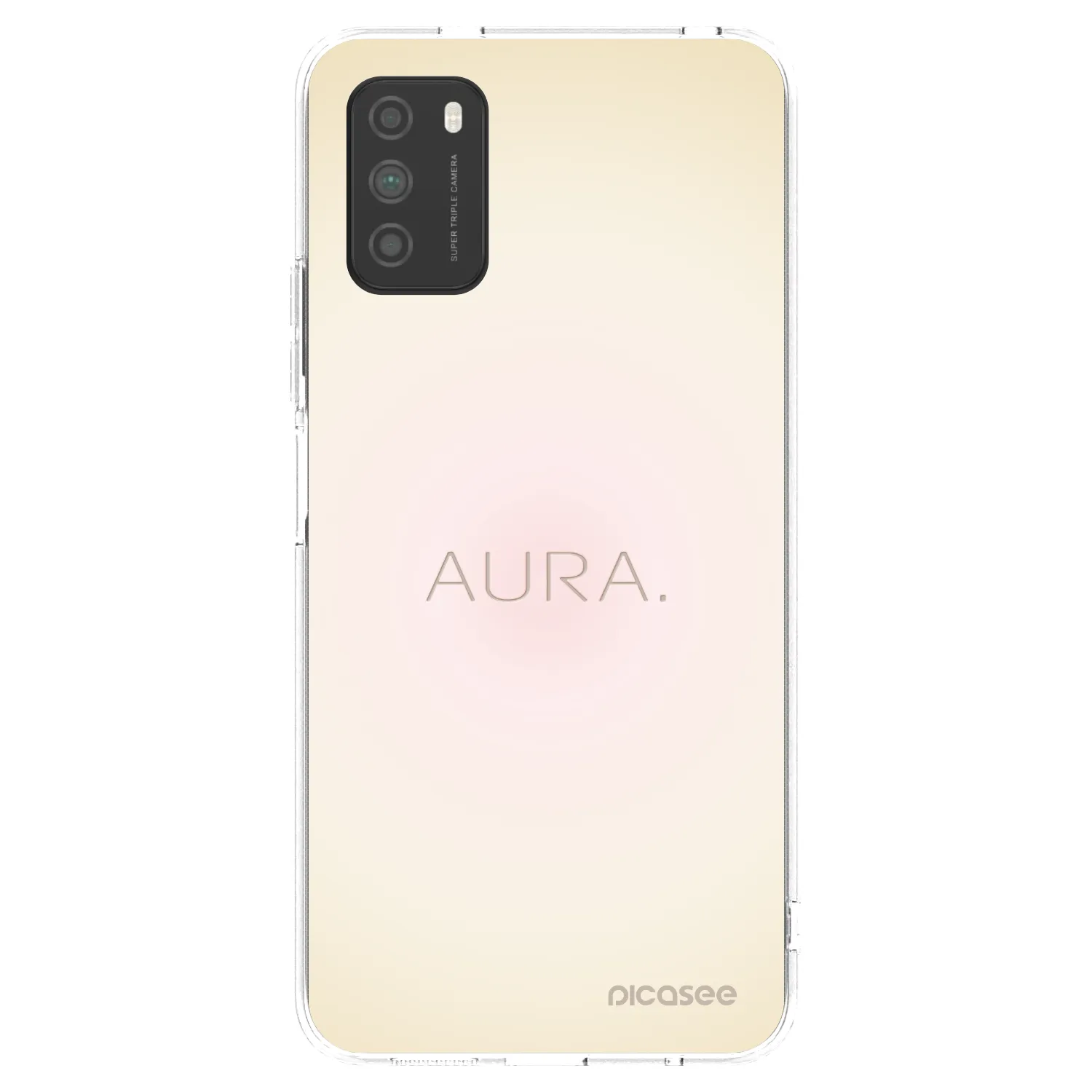 Picasee silikonový průhledný obal pro Xiaomi Poco M3 - Aura