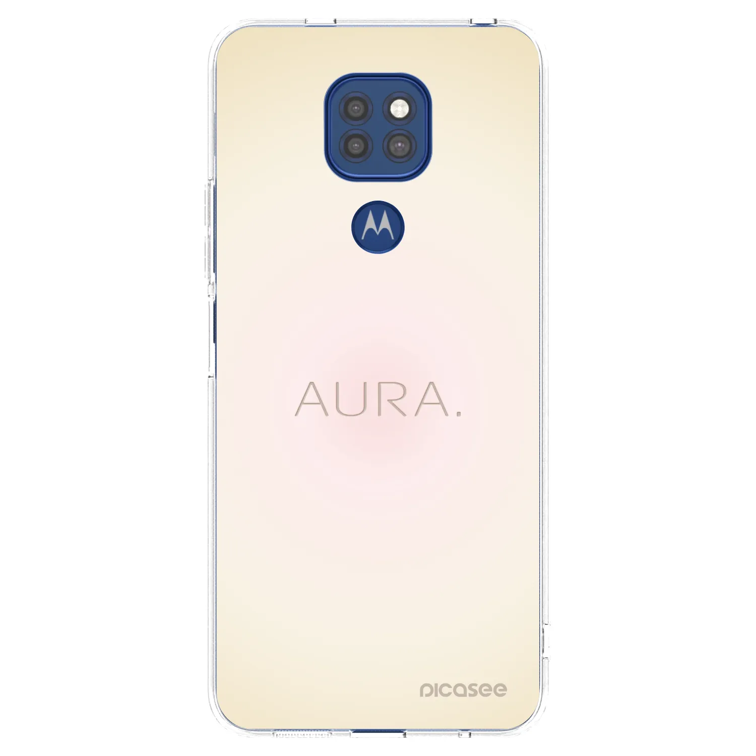 Picasee silikonový průhledný obal pro Motorola Moto G9 Play - Aura