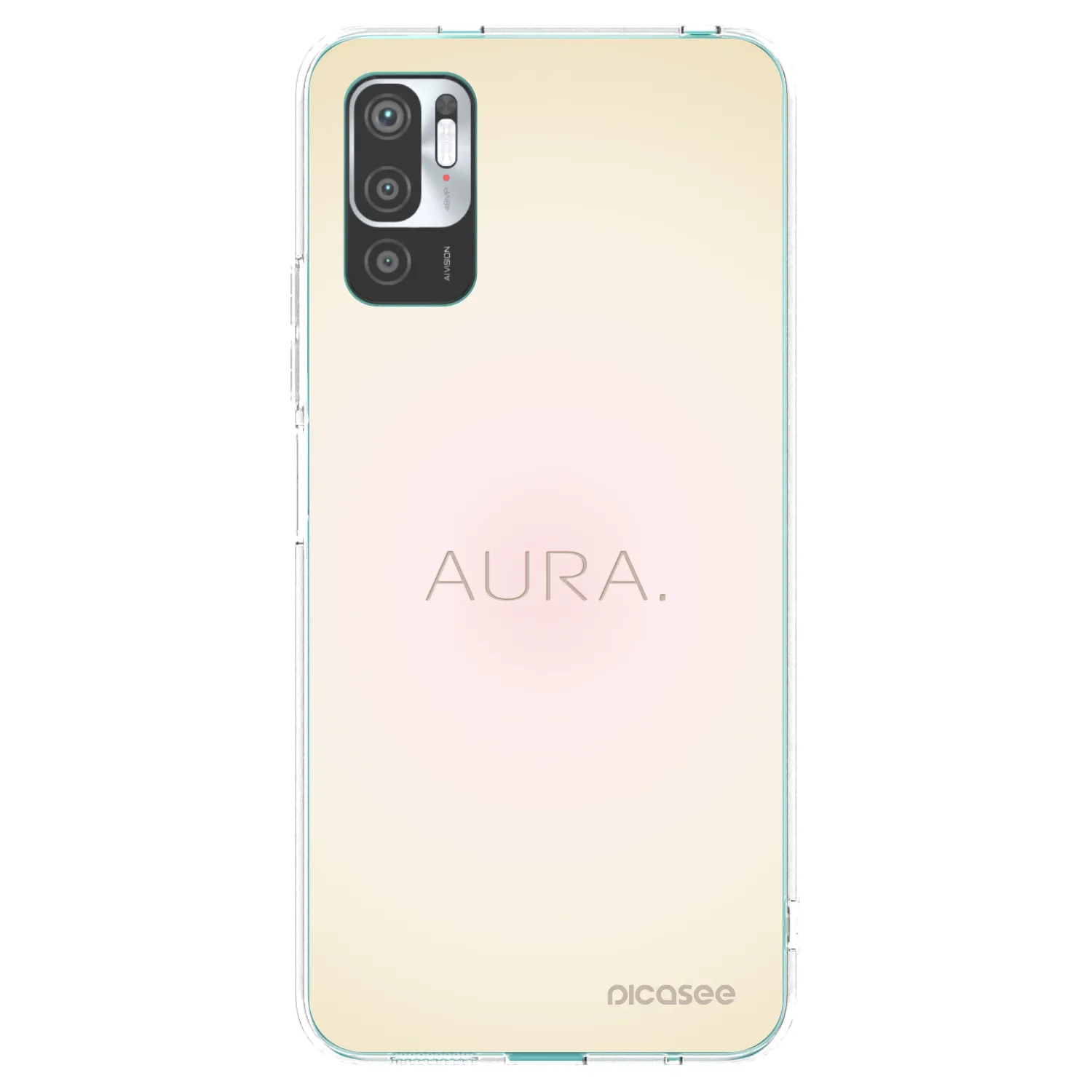 Picasee silikonový průhledný obal pro Xiaomi Redmi Note 10 5G - Aura