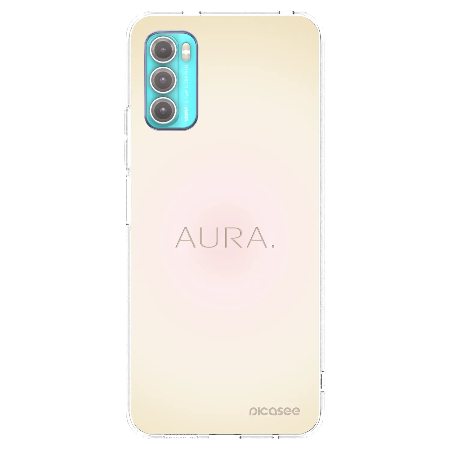 Picasee silikonový průhledný obal pro Motorola Moto G60 - Aura