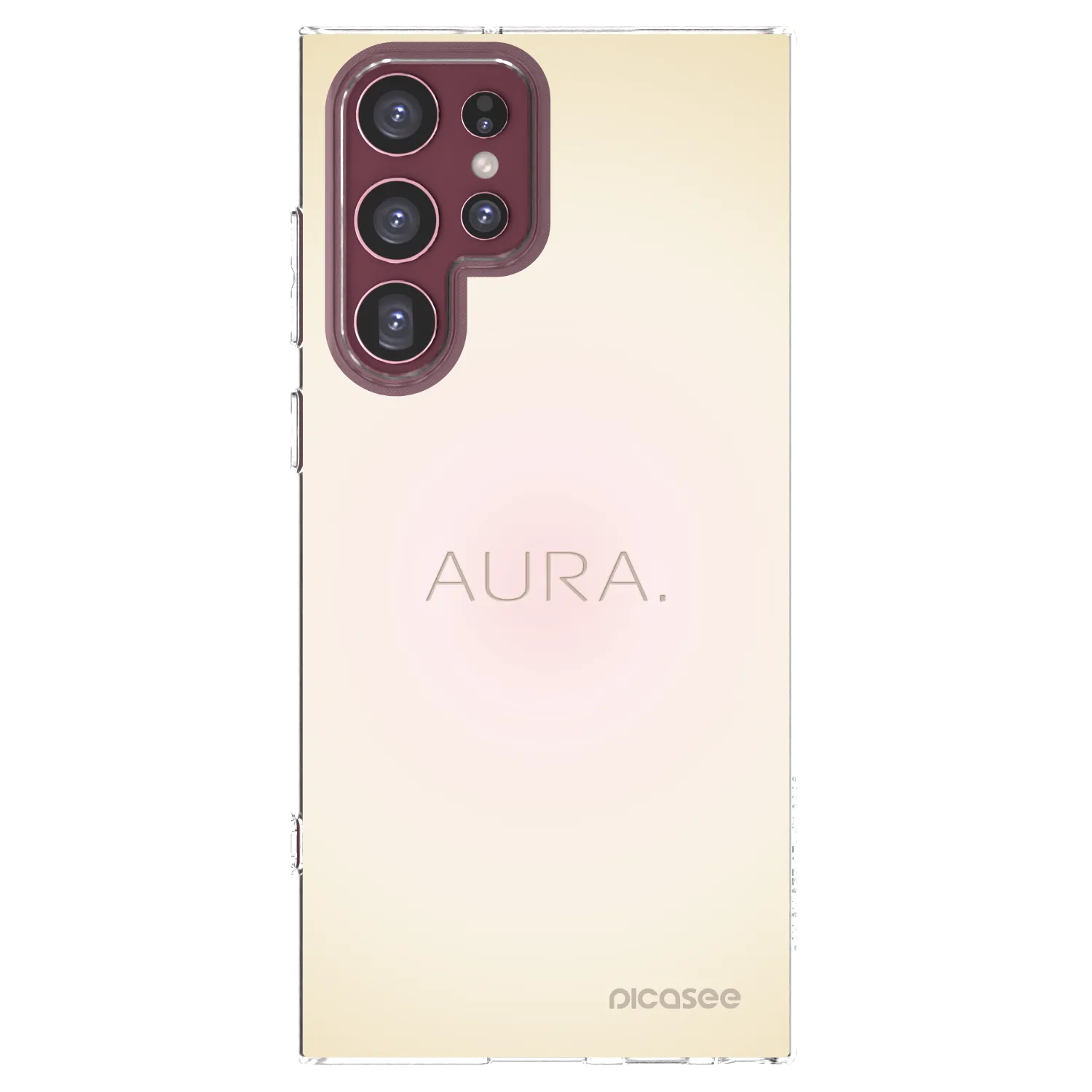 Picasee silikonový průhledný obal pro Samsung Galaxy S22 Ultra 5G - Aura