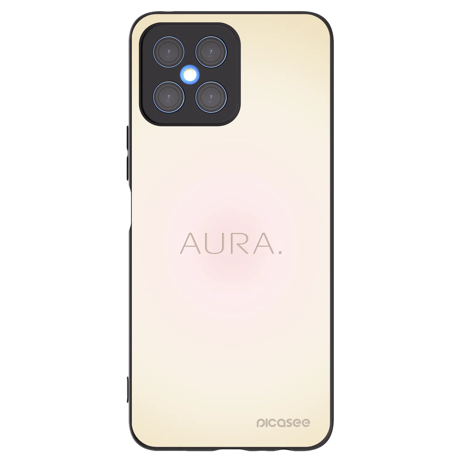 Picasee silikonový černý obal pro Honor X8 4G - Aura
