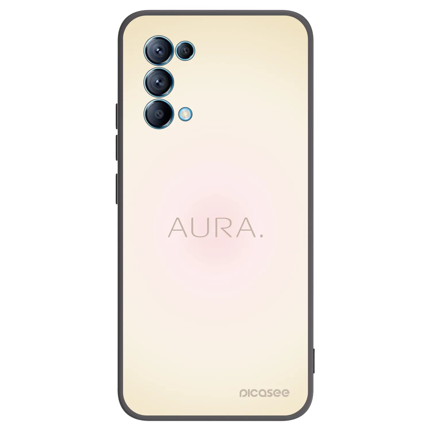 Picasee silikonový černý obal pro OPPO Reno 5 5G - Aura