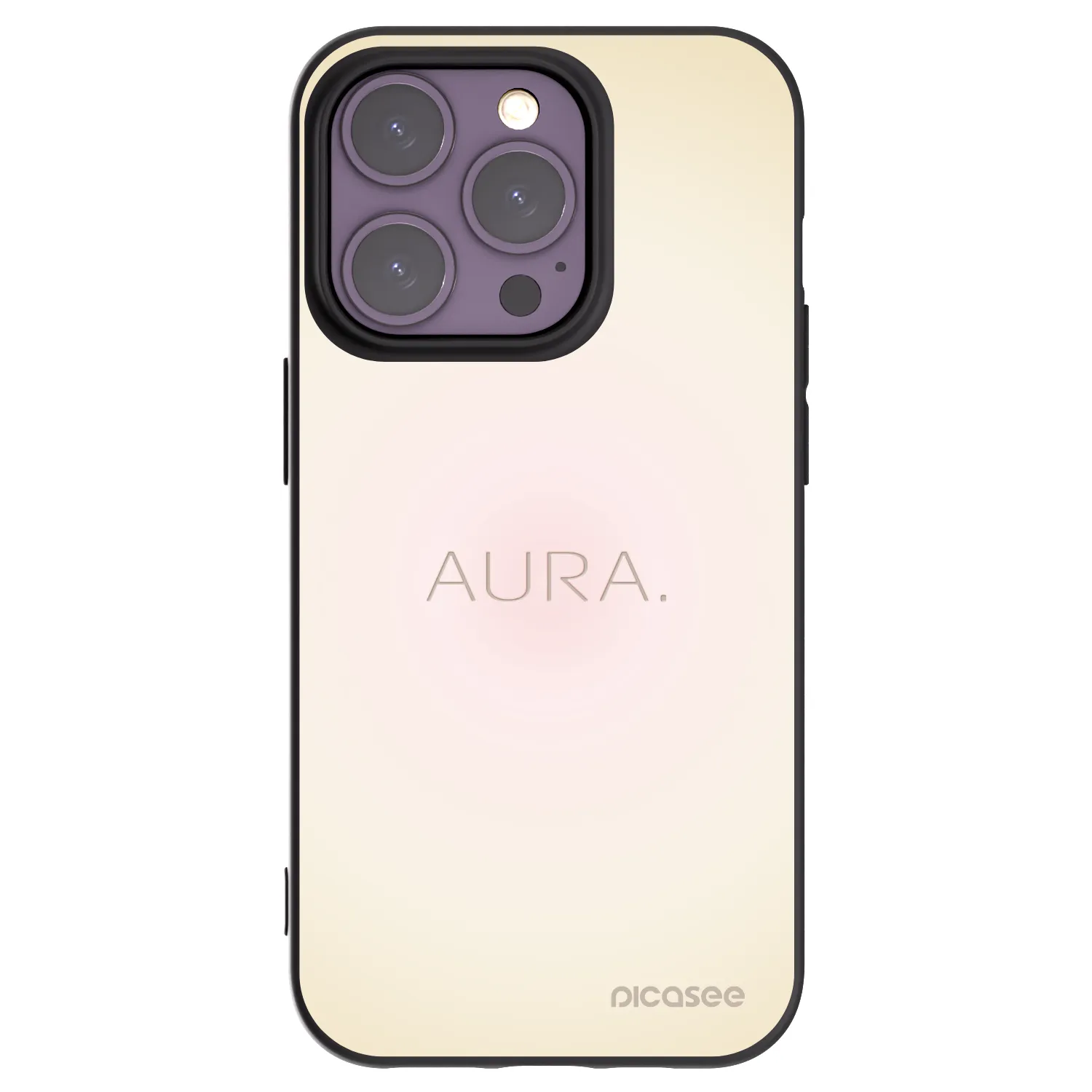 Picasee silikonový černý obal pro Apple iPhone 14 Pro - Aura