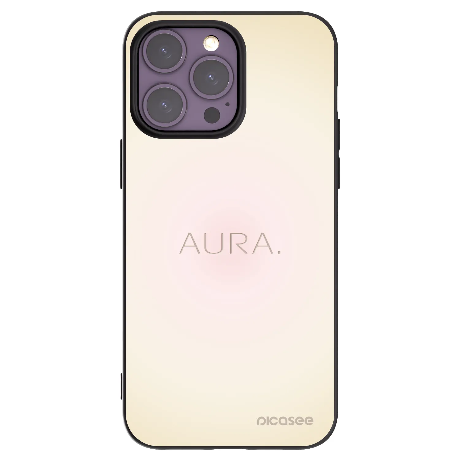 Picasee silikonový černý obal pro Apple iPhone 14 Pro Max - Aura