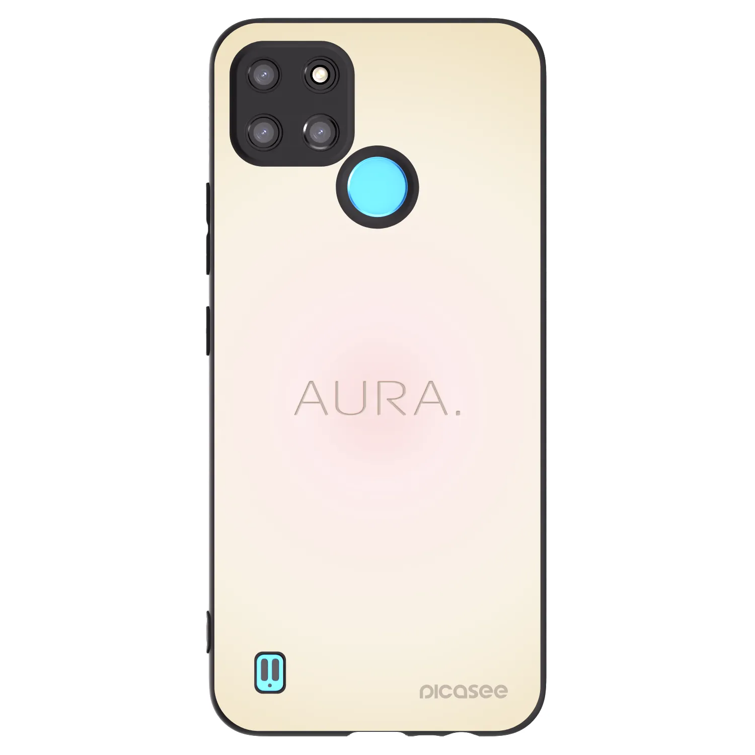 Picasee silikonový černý obal pro Realme C21Y - Aura