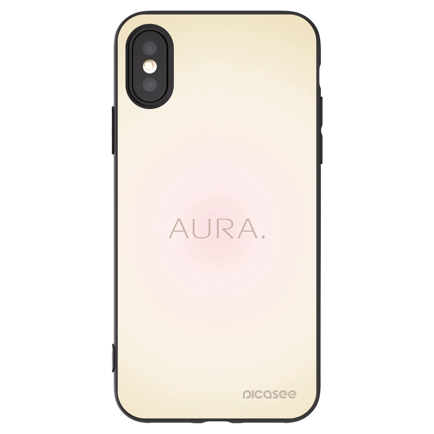 Picasee silikonový černý obal pro Apple iPhone X/XS - Aura