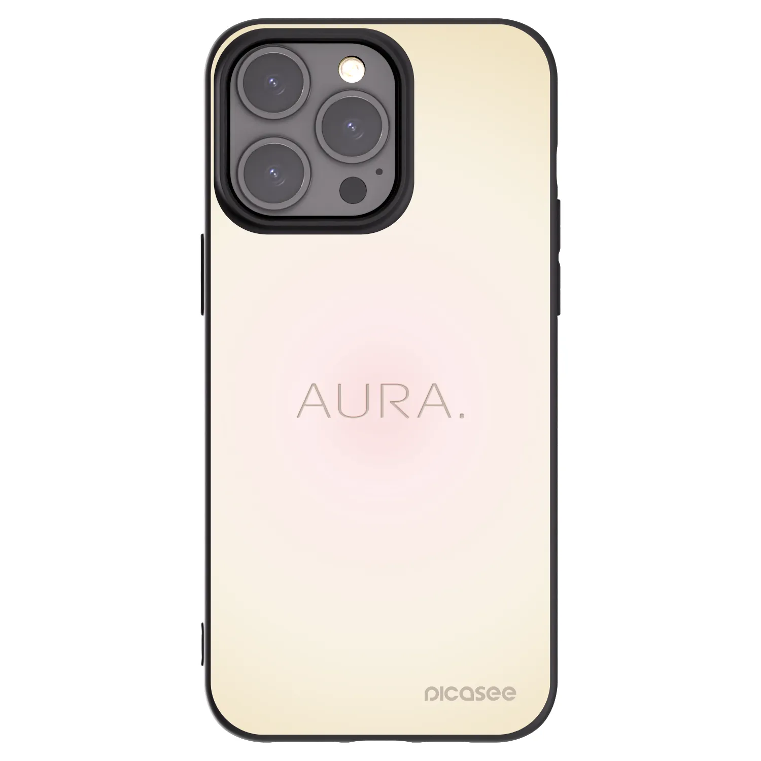 Picasee silikonový černý obal pro Apple iPhone 15 Pro Max - Aura