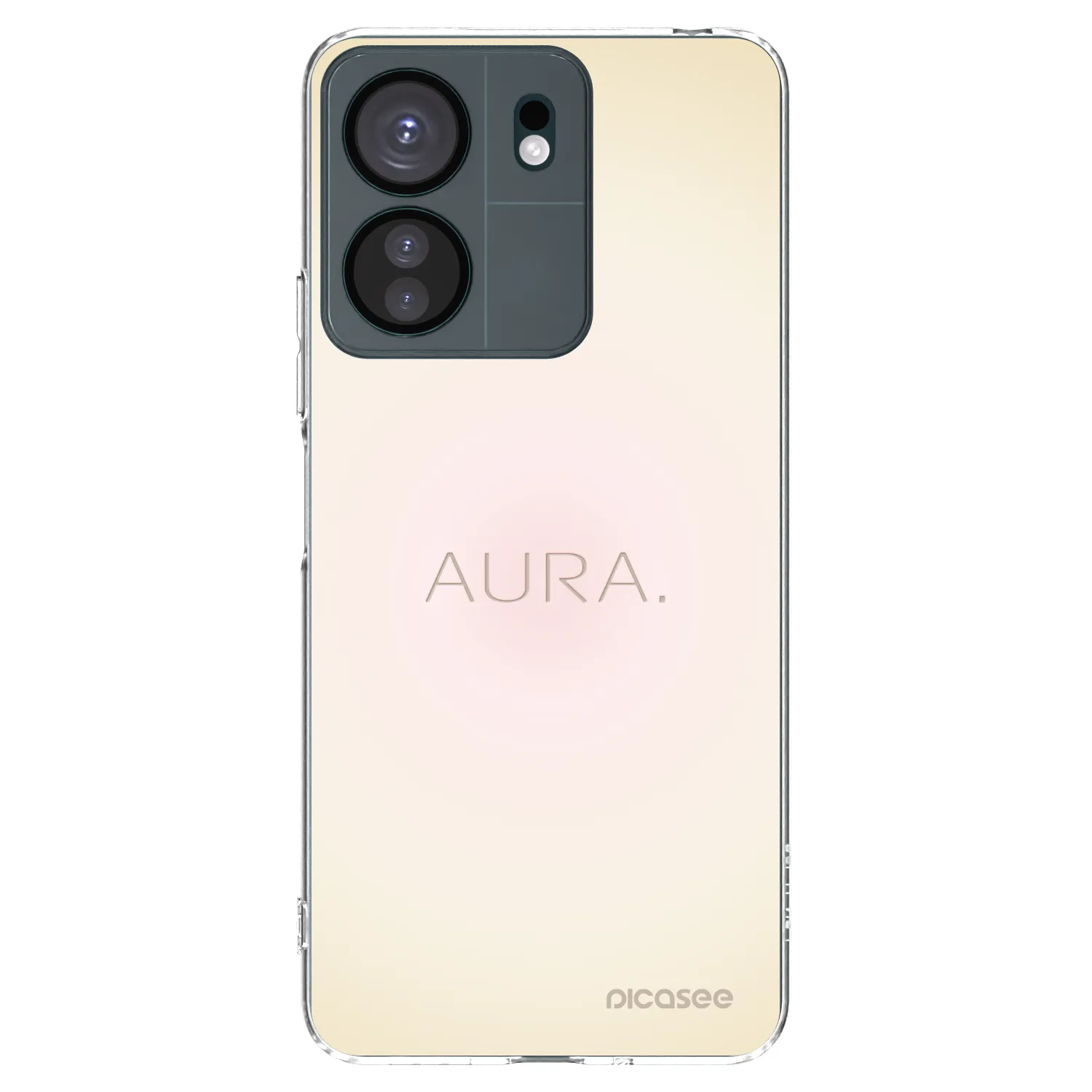 Levně Silikonový průhledný obal pro Xiaomi Redmi 13C 4G - Aura