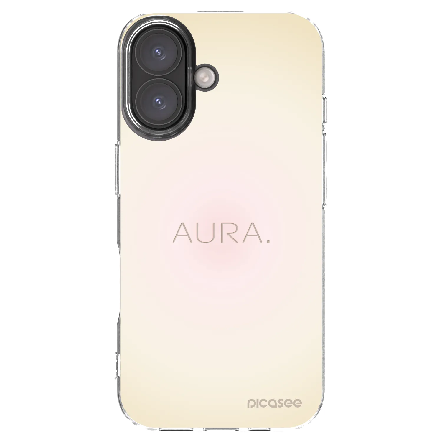 Picasee silikonový průhledný obal pro Apple iPhone 16 - Aura