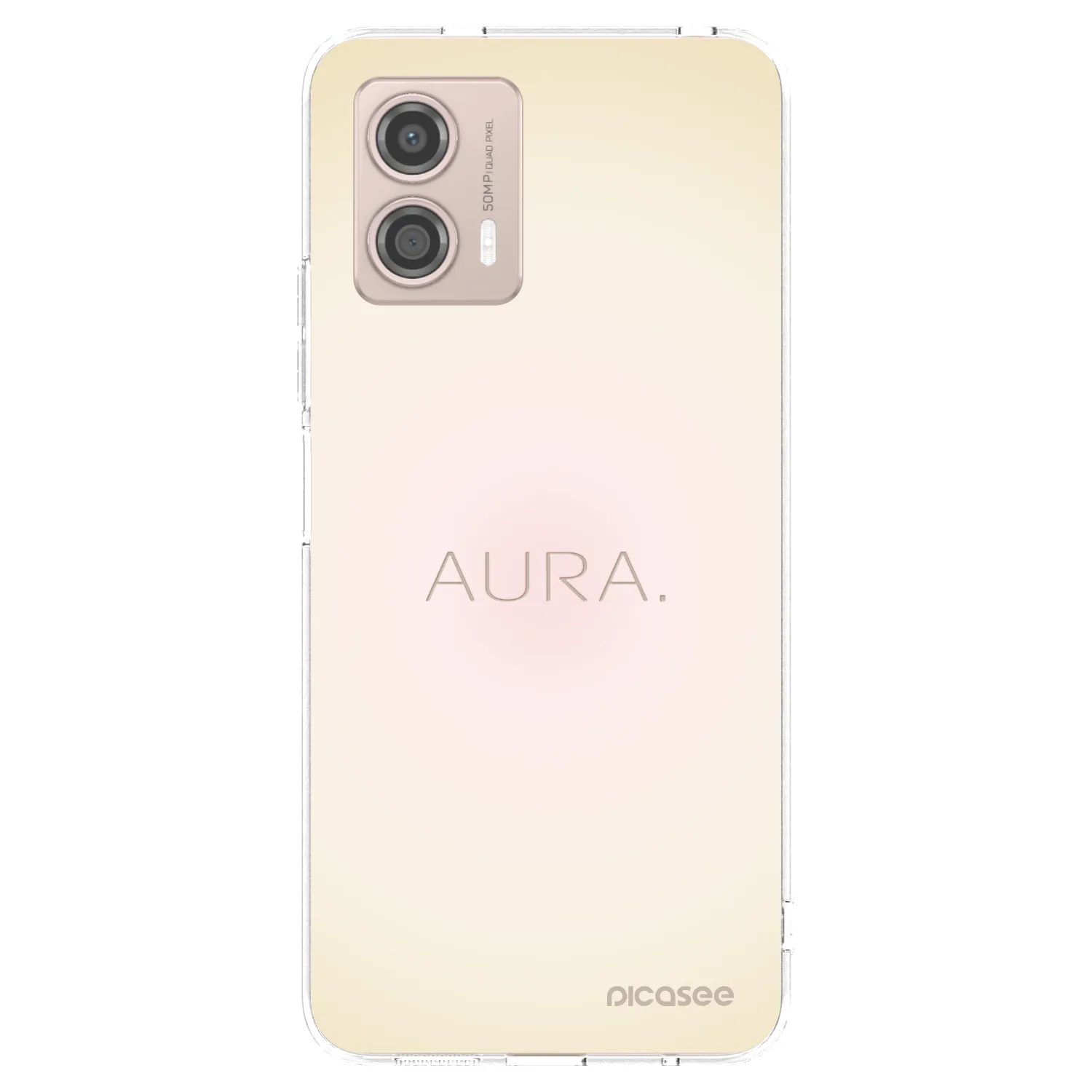 Picasee silikonový průhledný obal pro Motorola Moto G53 5G - Aura