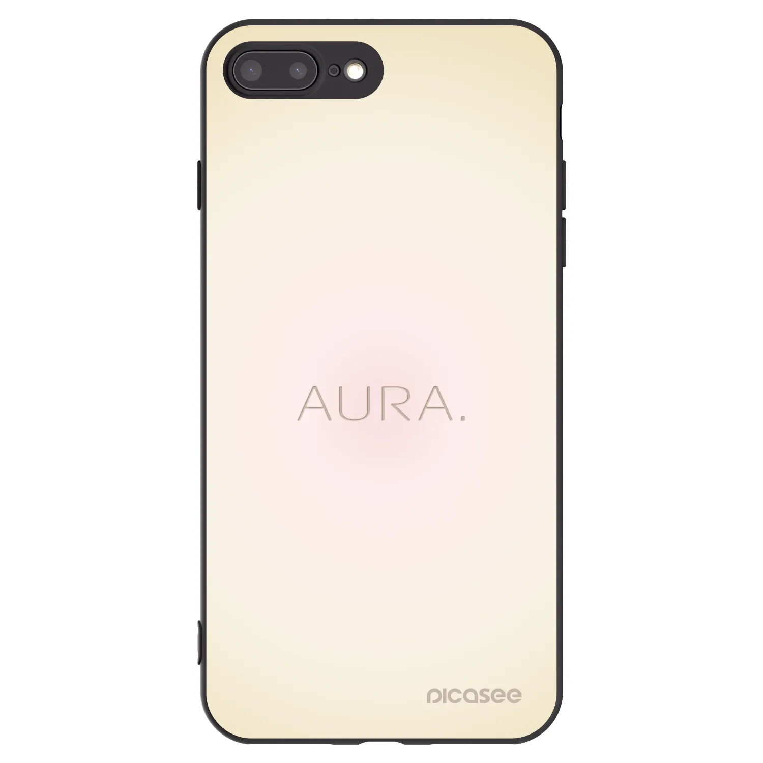 Picasee silikonový černý obal pro Apple iPhone 8 Plus - Aura