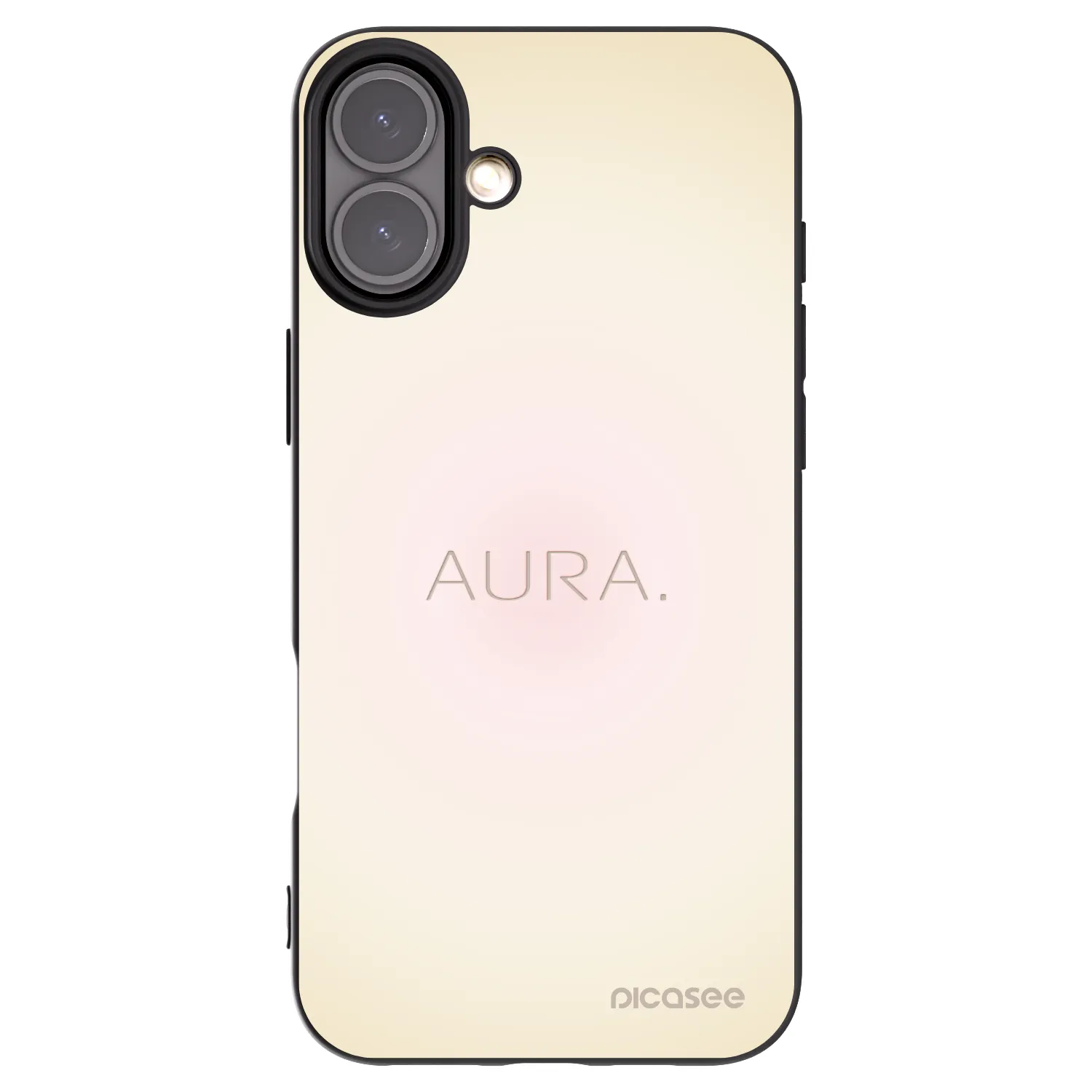 Picasee silikonový černý obal pro Apple iPhone 16 Plus - Aura