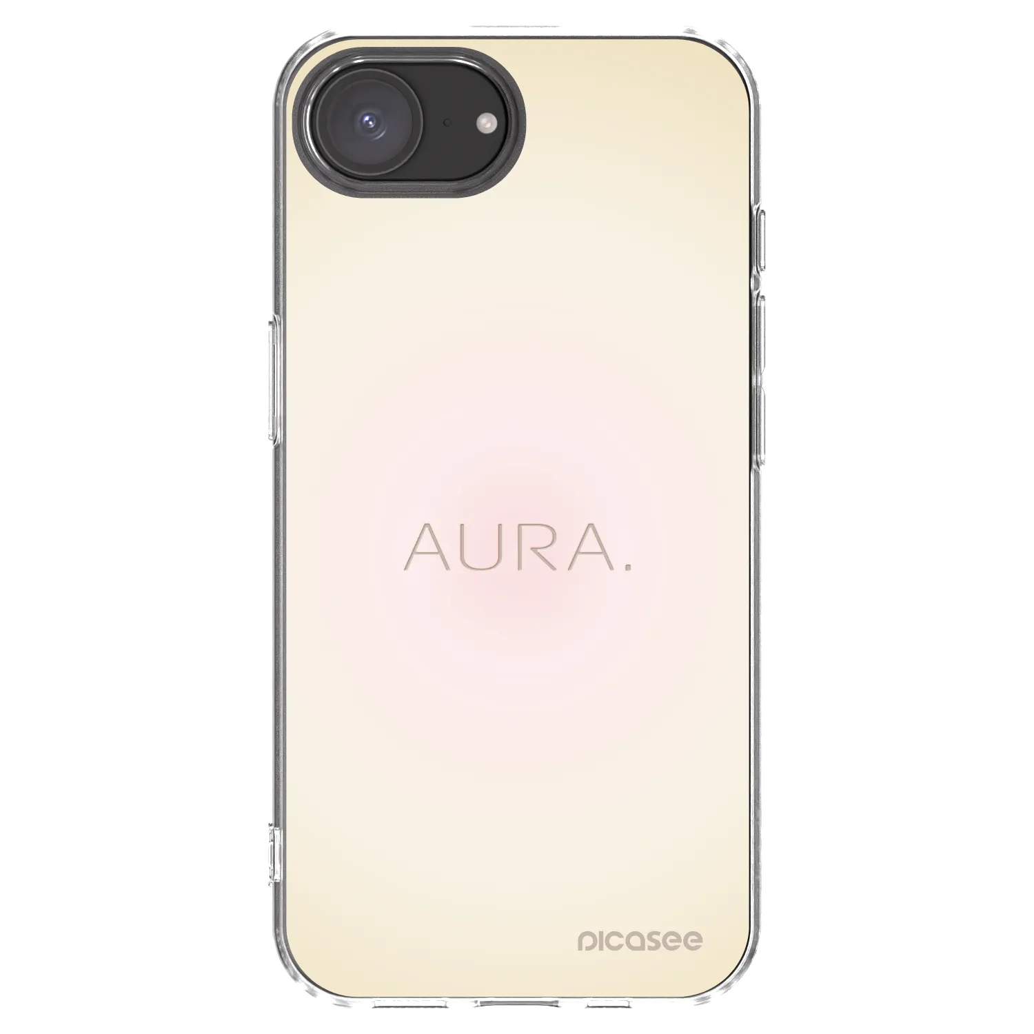 Picasee silikonový průhledný obal pro Apple iPhone 16e - Aura