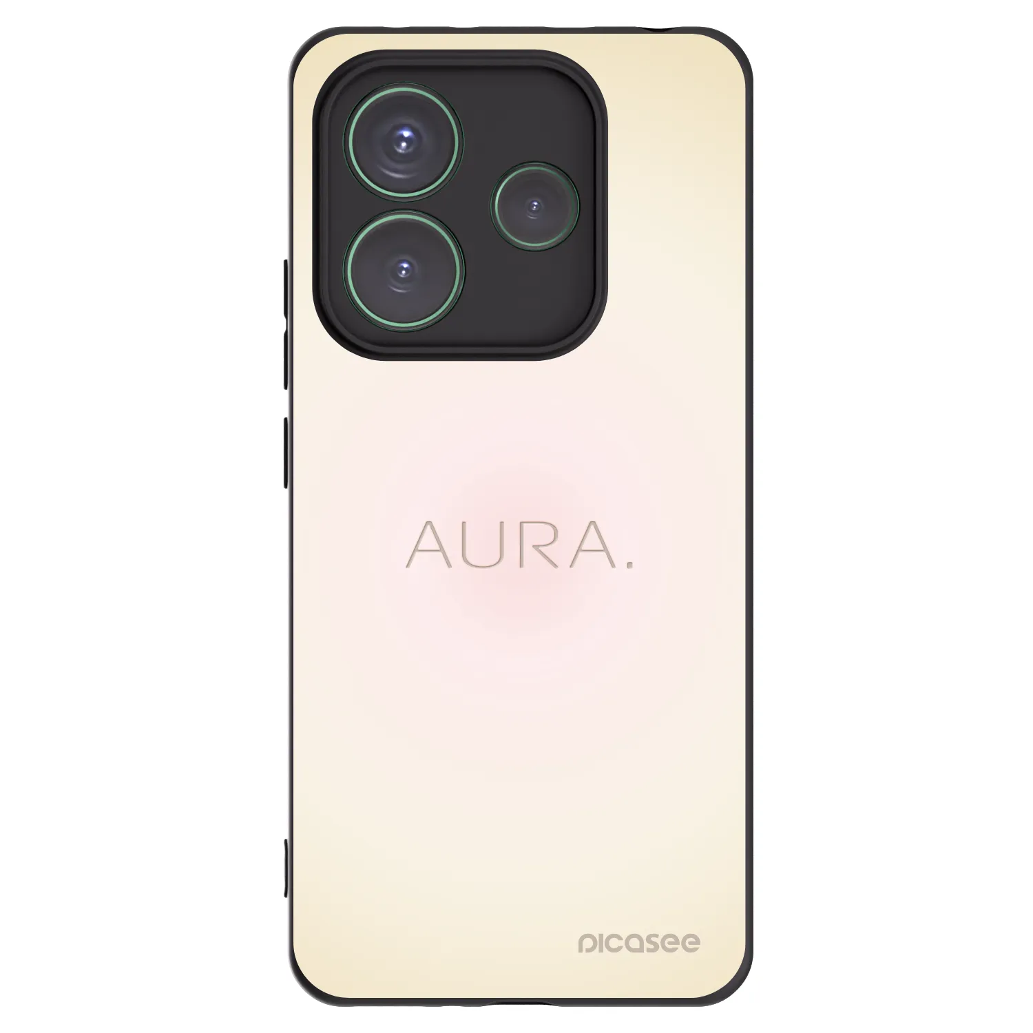 Picasee silikonový černý obal pro Xiaomi Redmi Note 14 5G - Aura