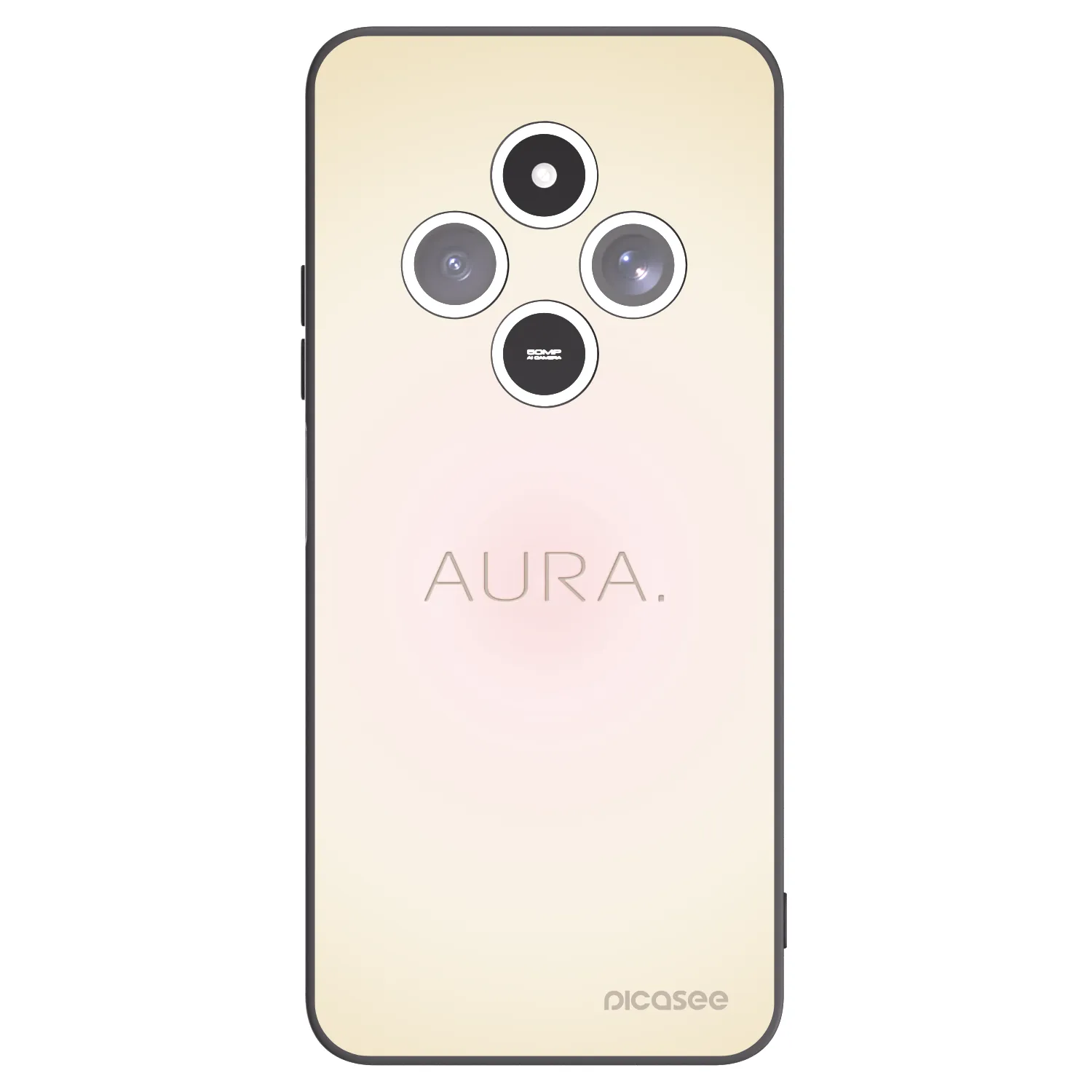 Picasee silikonový černý obal pro Xiaomi Redmi 14C - Aura