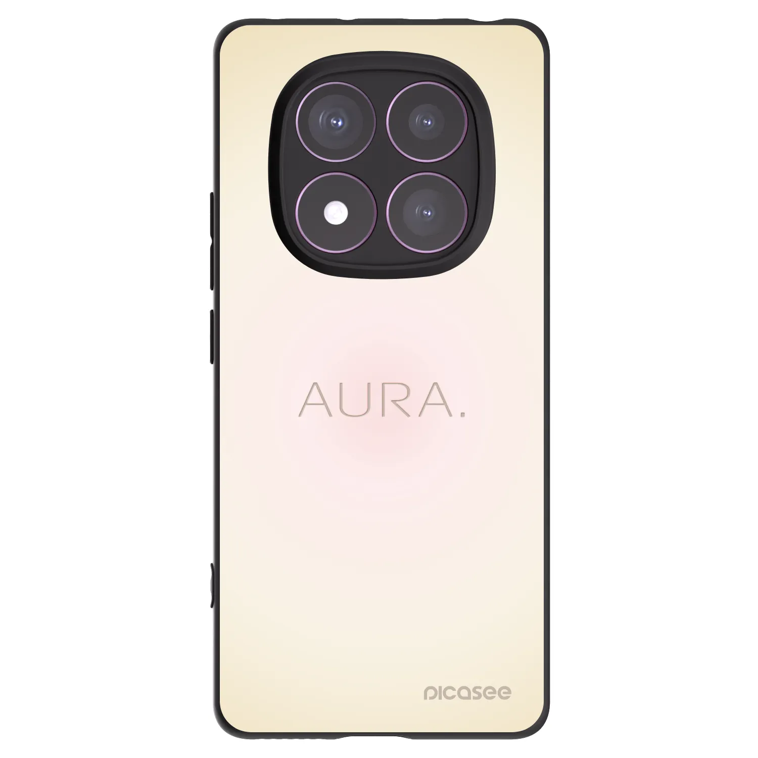 Picasee silikonový černý obal pro Xiaomi Redmi Note 14 Pro 4G - Aura