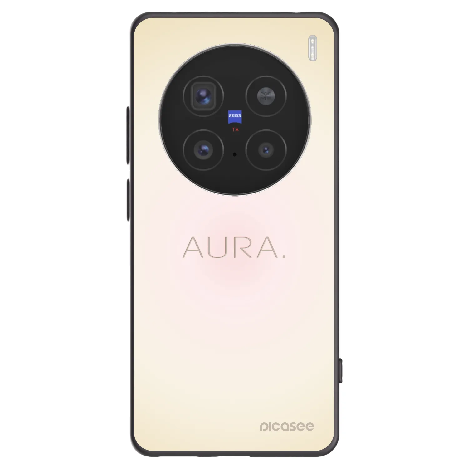 Picasee silikonový černý obal pro Vivo X200 Pro - Aura