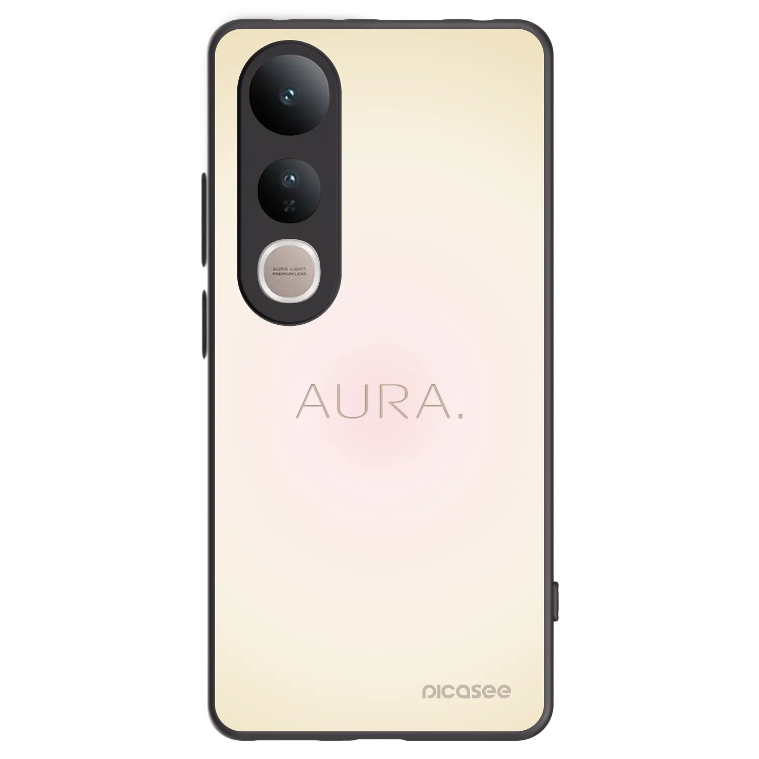 Picasee silikonový černý obal pro Vivo V50 Lite 5G - Aura