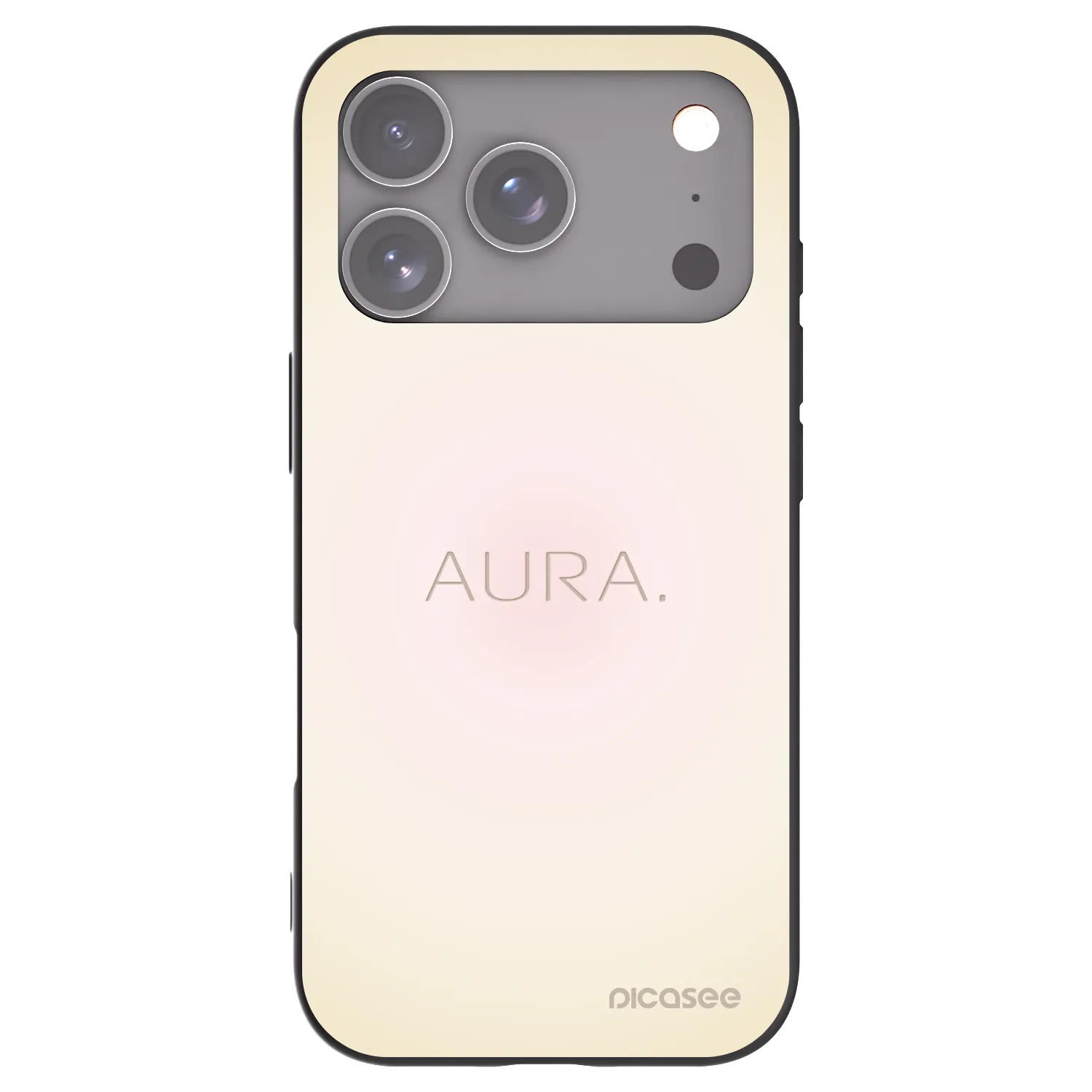 Picasee silikonový černý obal pro Apple iPhone 17 Pro - Aura