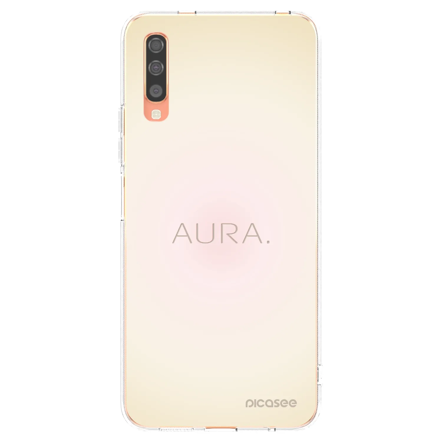 Picasee silikonový průhledný obal pro Samsung Galaxy A70 A705F - Aura