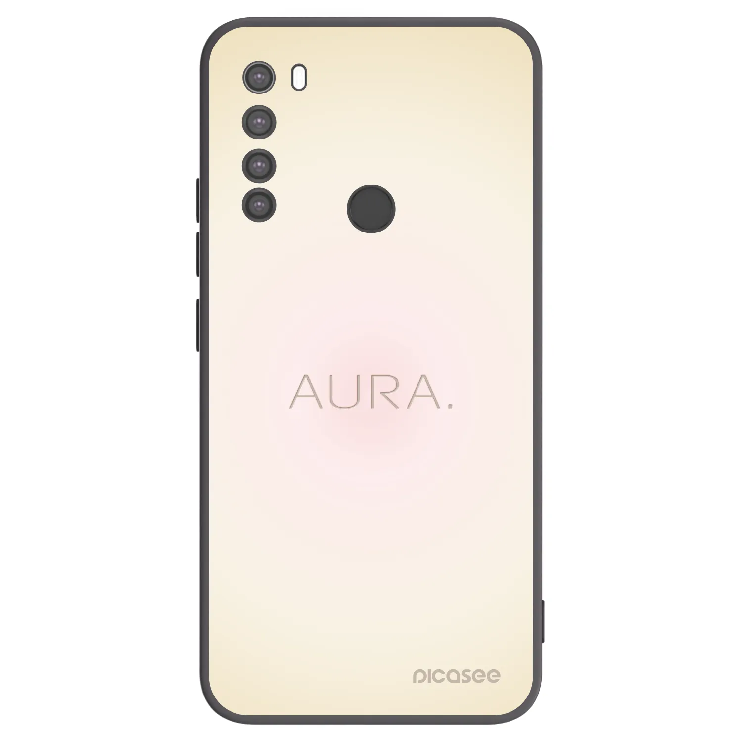 Picasee silikonový černý obal pro Xiaomi Redmi Note 8 - Aura