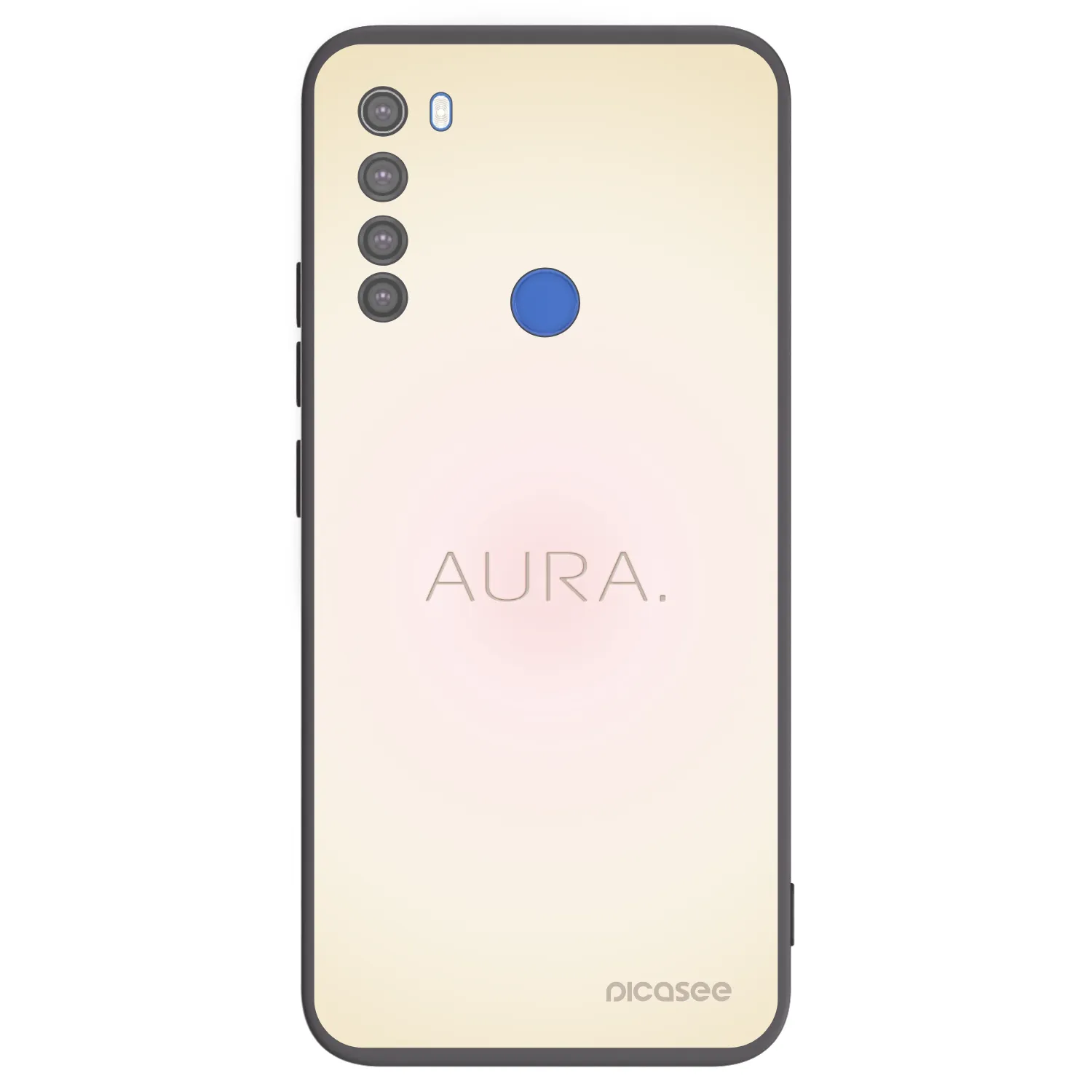 Picasee silikonový černý obal pro Xiaomi Redmi Note 8T - Aura