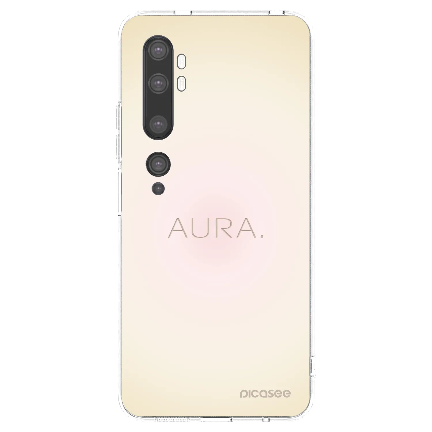 Picasee silikonový průhledný obal pro Xiaomi Mi Note 10 (Pro) - Aura