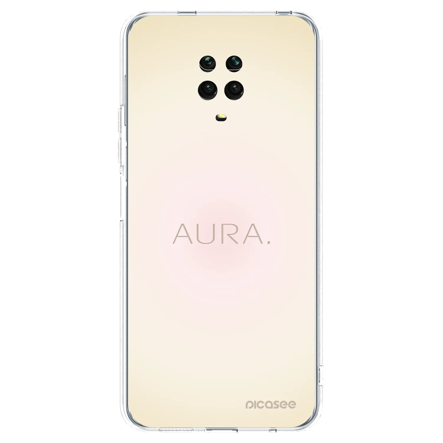 Picasee silikonový průhledný obal pro Xiaomi Redmi Note 9 Pro - Aura