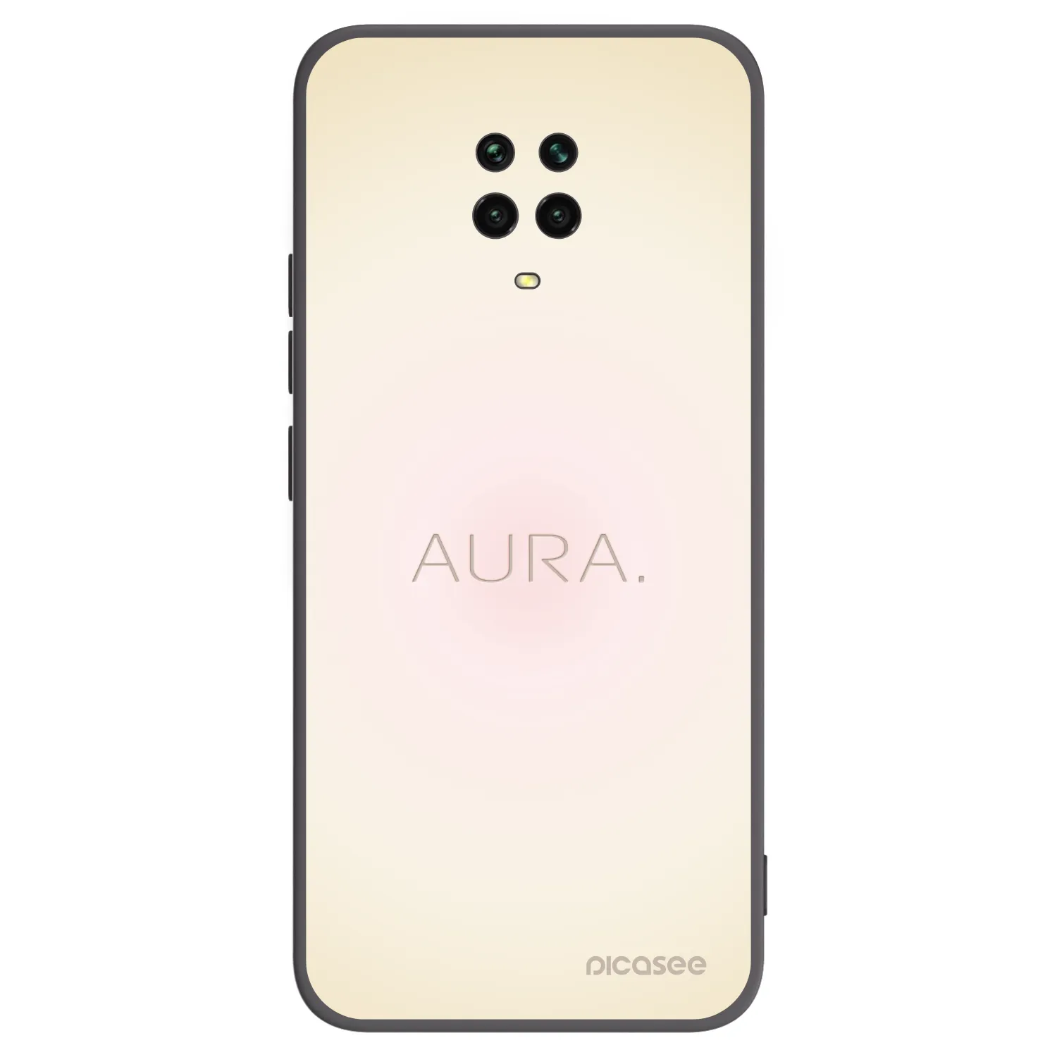 Picasee silikonový černý obal pro Xiaomi Redmi Note 9 Pro - Aura